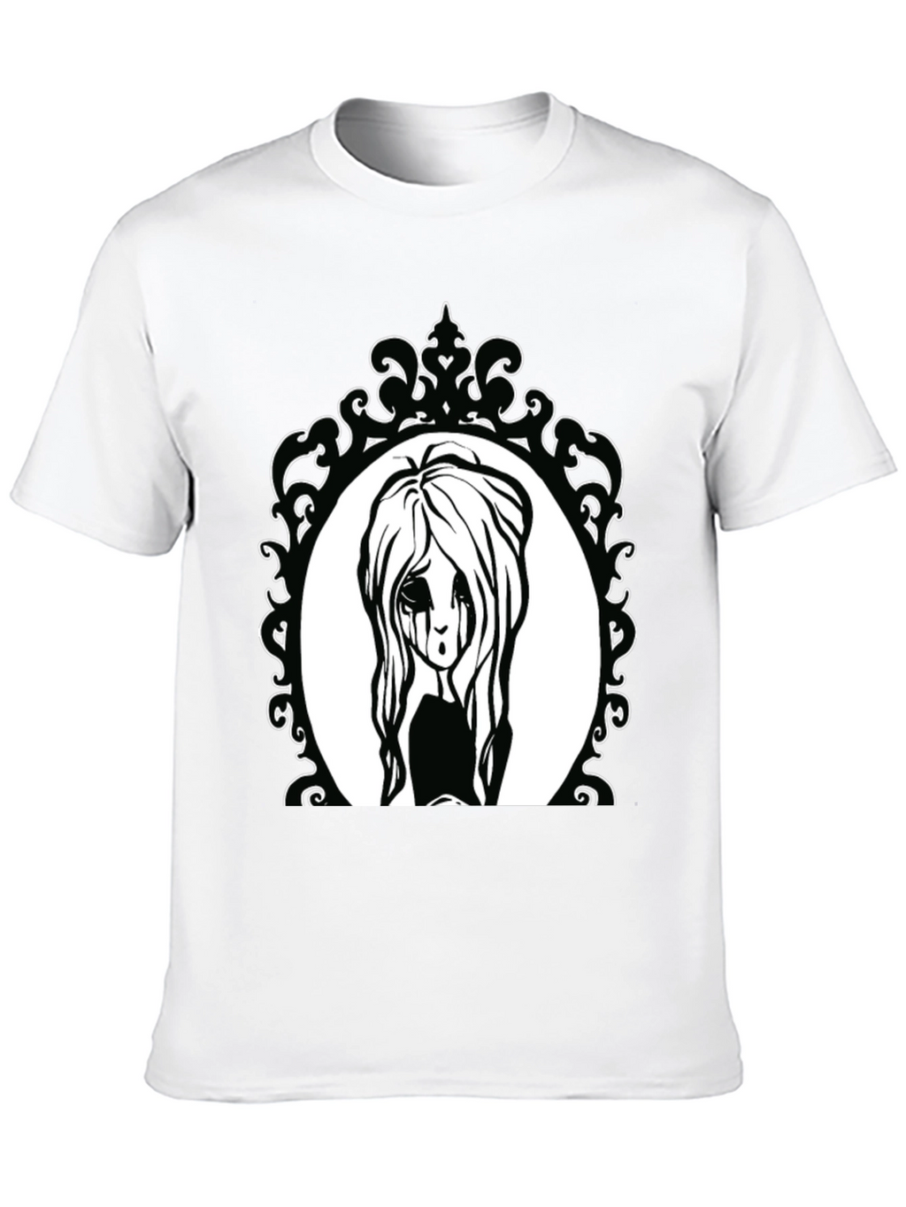 Gothic Girl Portrait T-Shirt