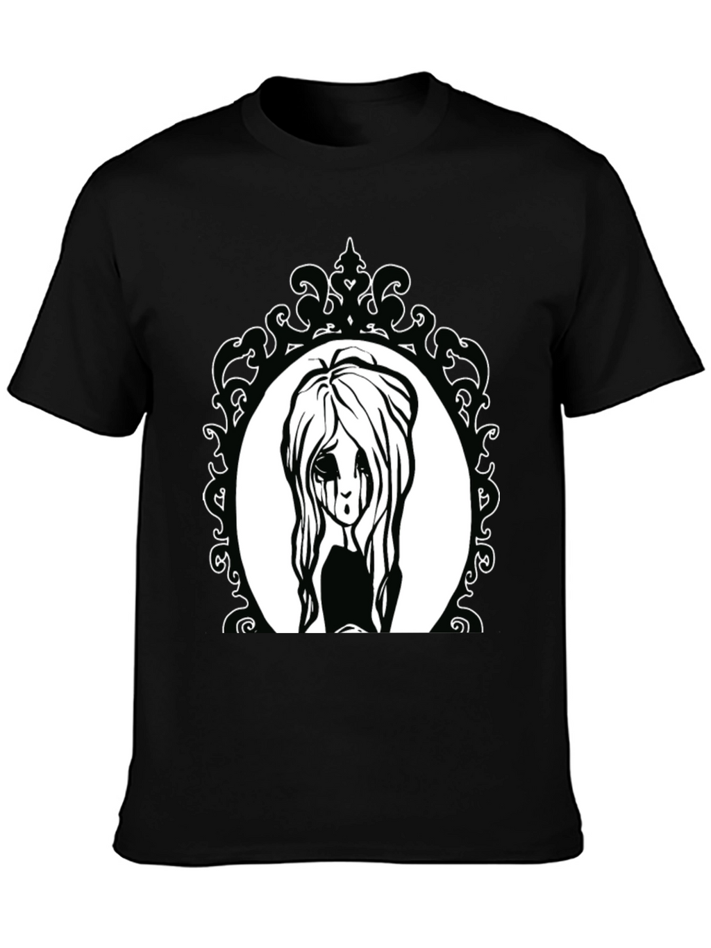 Gothic Girl Portrait T-Shirt