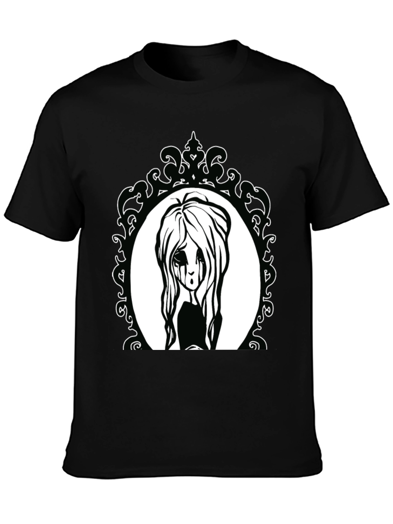 Gothic Girl Portrait T-Shirt