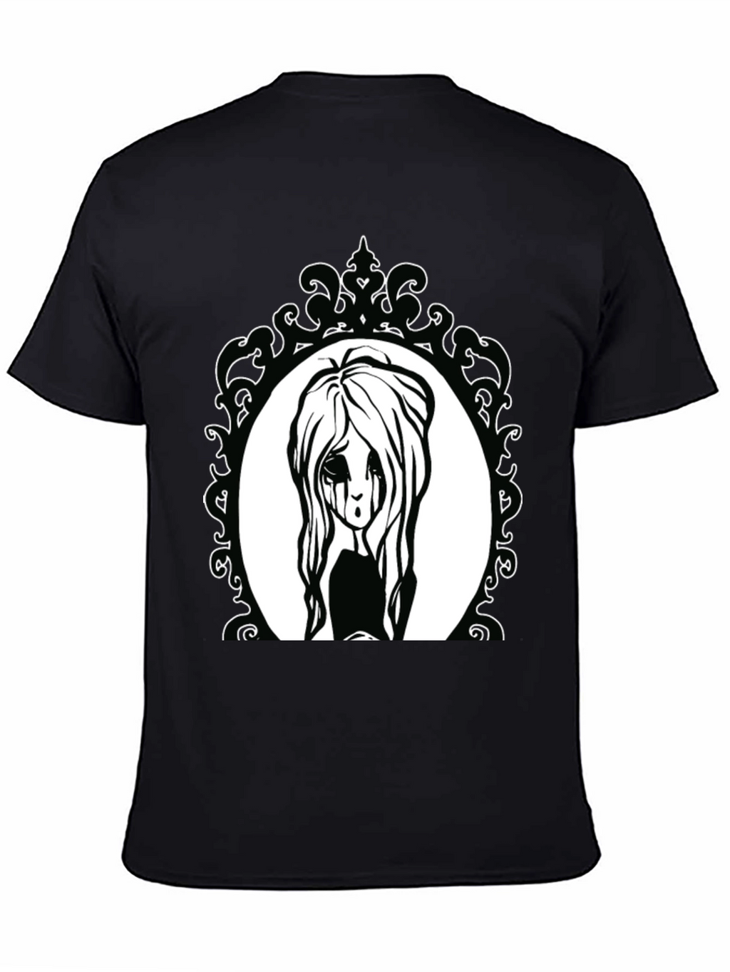Gothic Girl Portrait T-Shirt