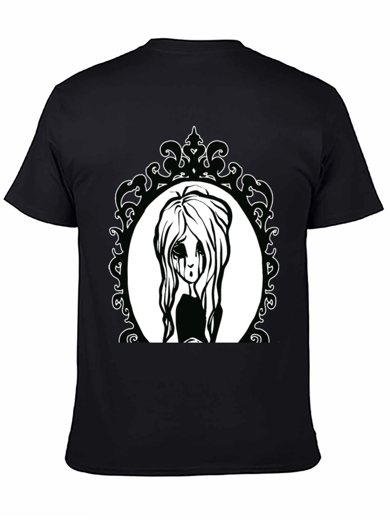 Gothic Girl Portrait T-Shirt