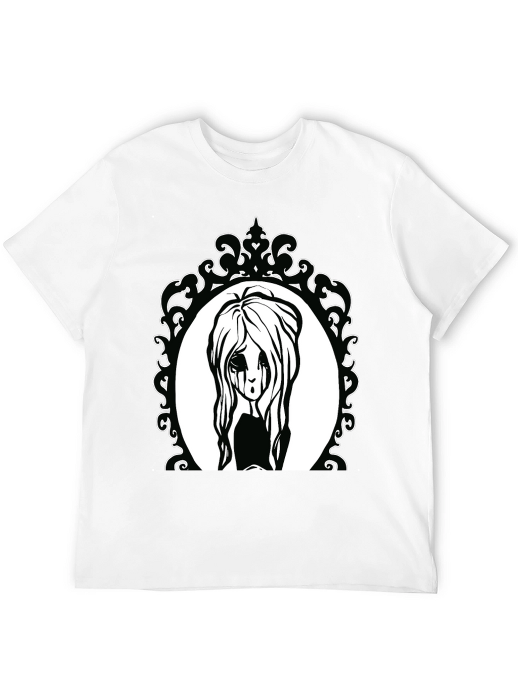 Gothic Girl Portrait T-Shirt
