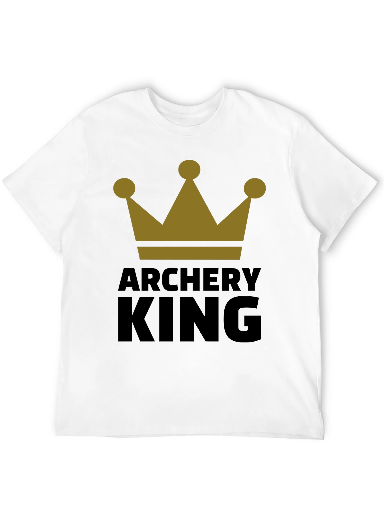Archery King Graphic Tee - Black T-Shirt for Archers