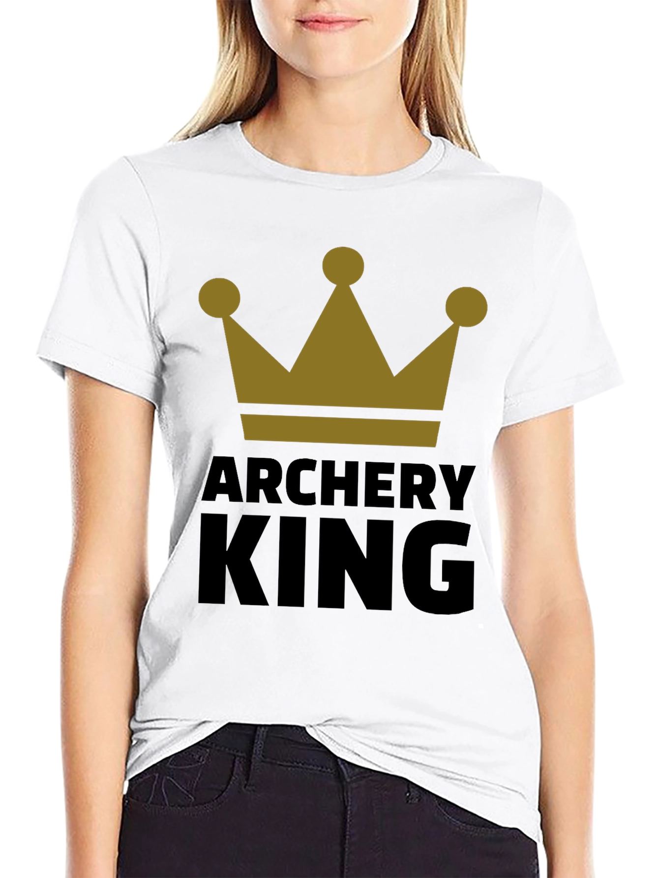 Archery King Graphic Tee - Black T-Shirt for Archers