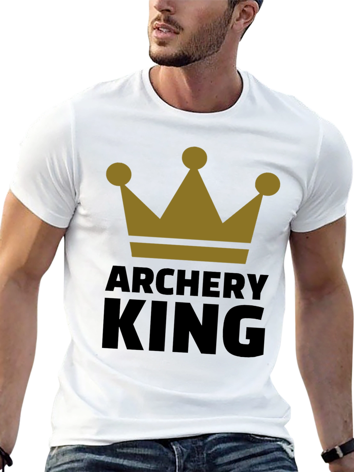 Archery King Graphic Tee - Black T-Shirt for Archers