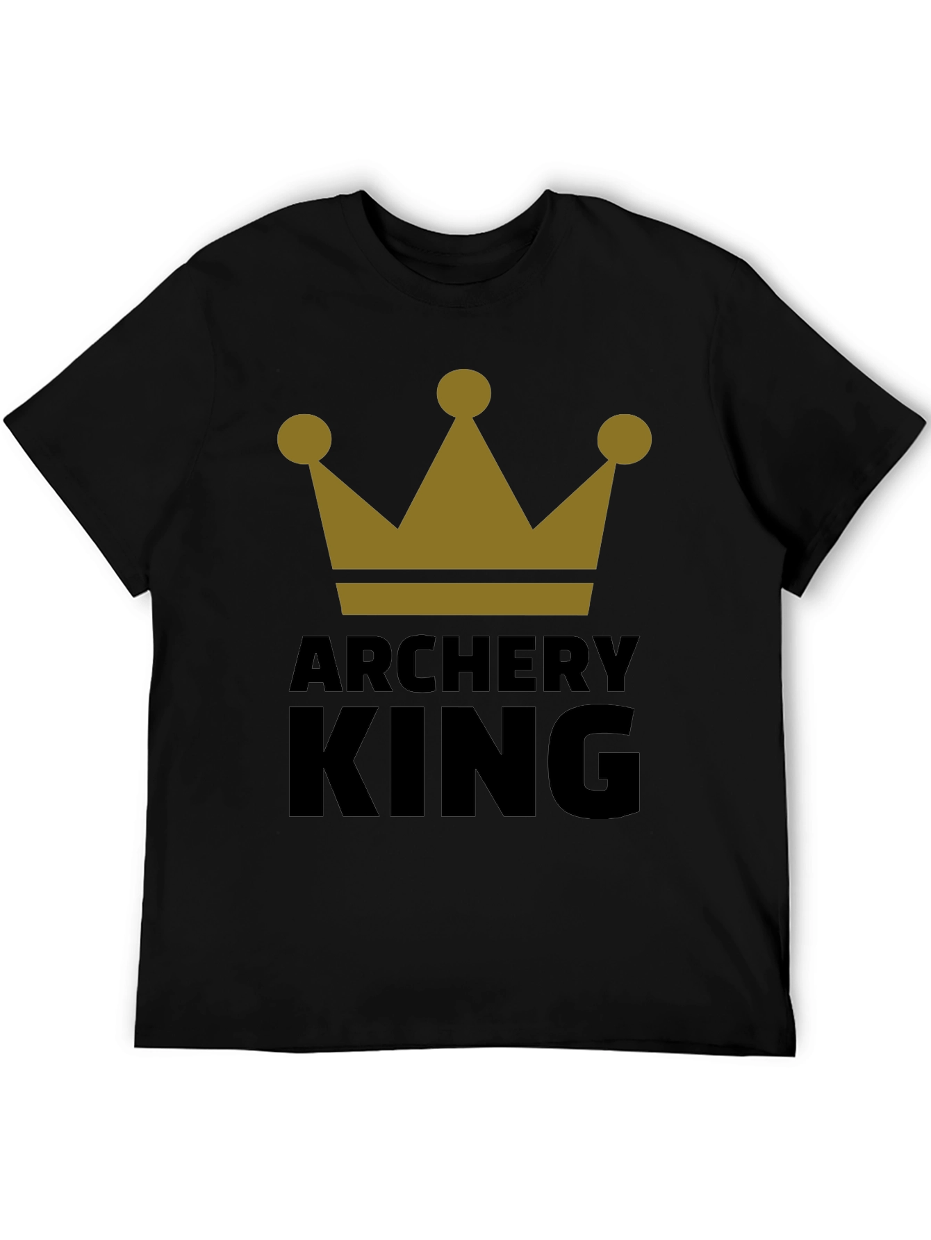Archery King Graphic Tee - Black T-Shirt for Archers