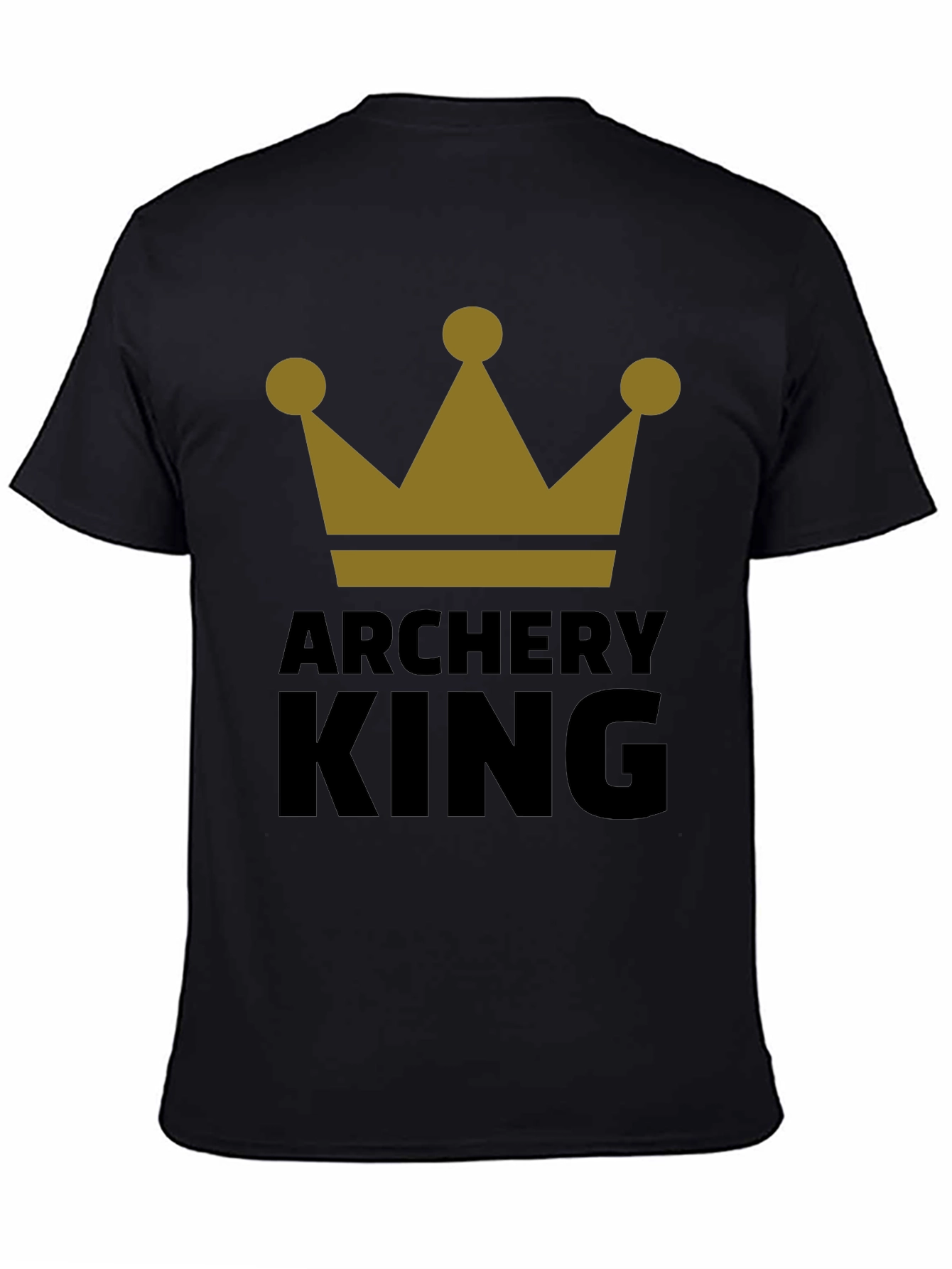 Archery King Graphic Tee - Black T-Shirt for Archers