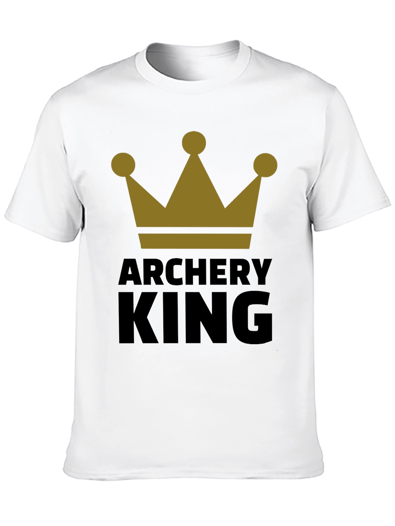 Archery King Graphic Tee - Black T-Shirt for Archers