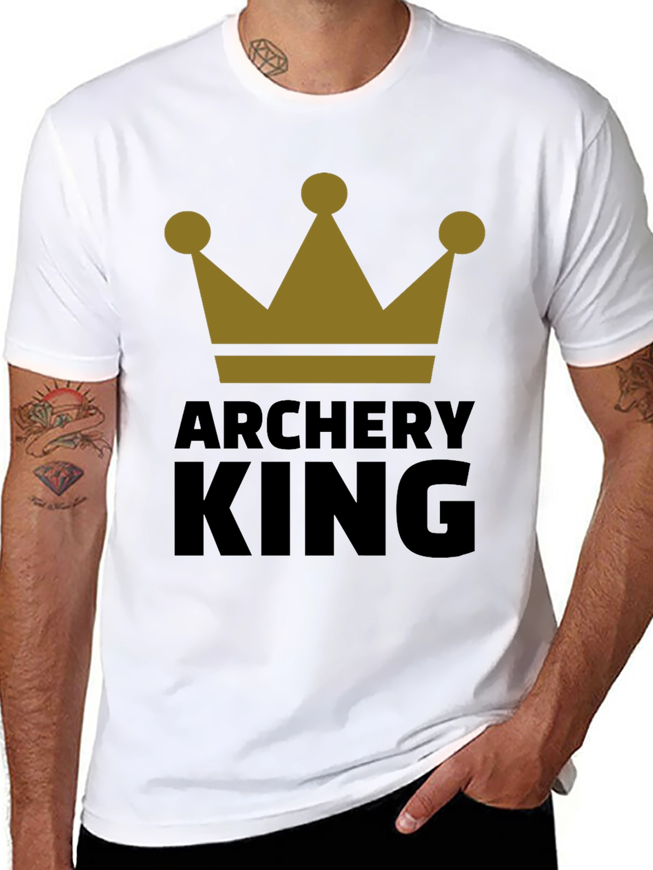 Archery King Graphic Tee - Black T-Shirt for Archers