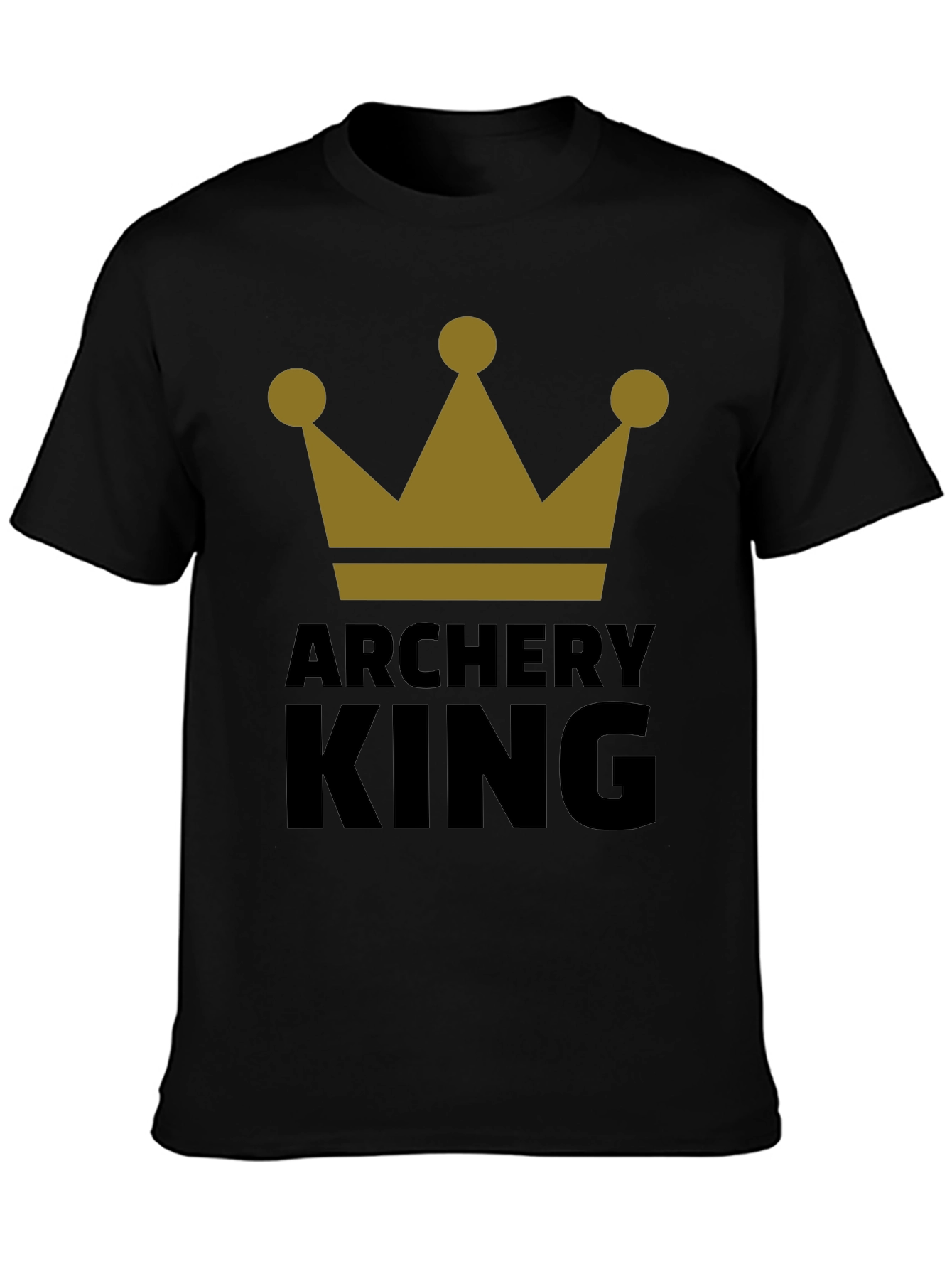 Archery King Graphic Tee - Black T-Shirt for Archers