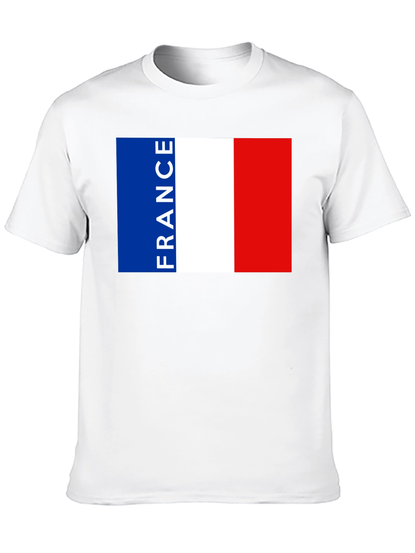France Flag T-Shirt - Black Graphic Tee