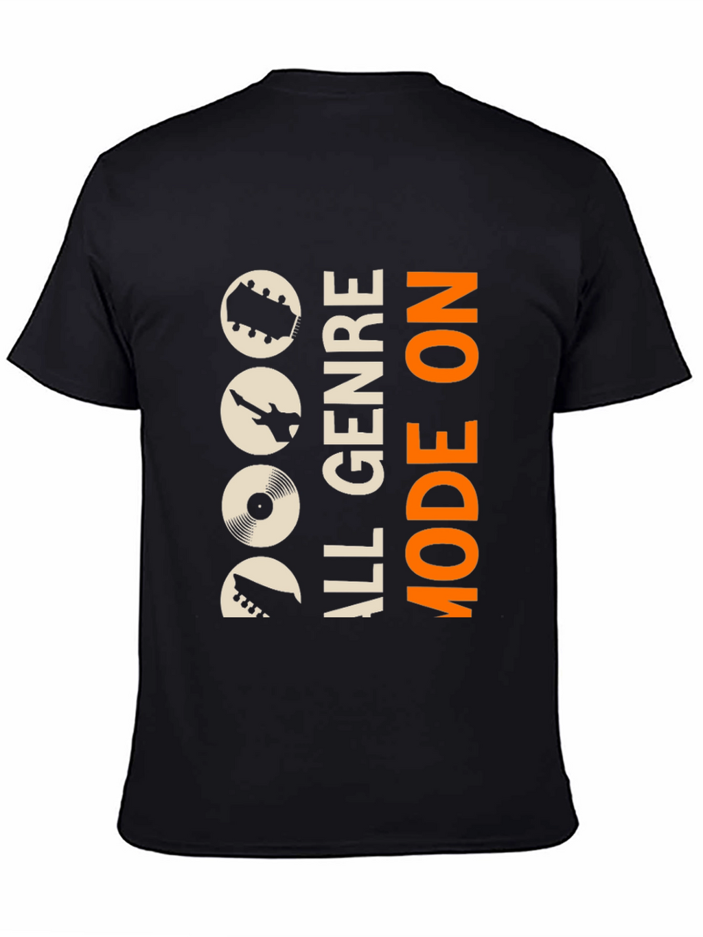 All Genre Mode On Black Graphic Tee