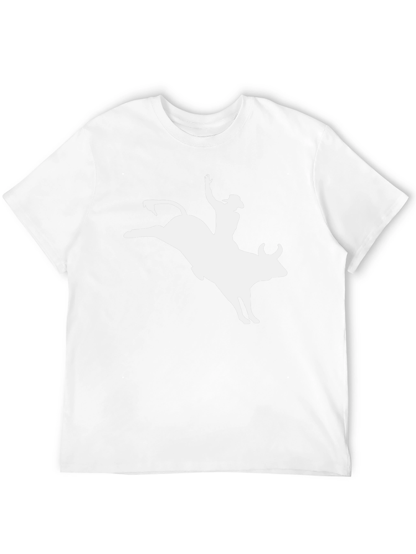 Rodeo Rider T-Shirt - Black Cotton Bull Riding Tee