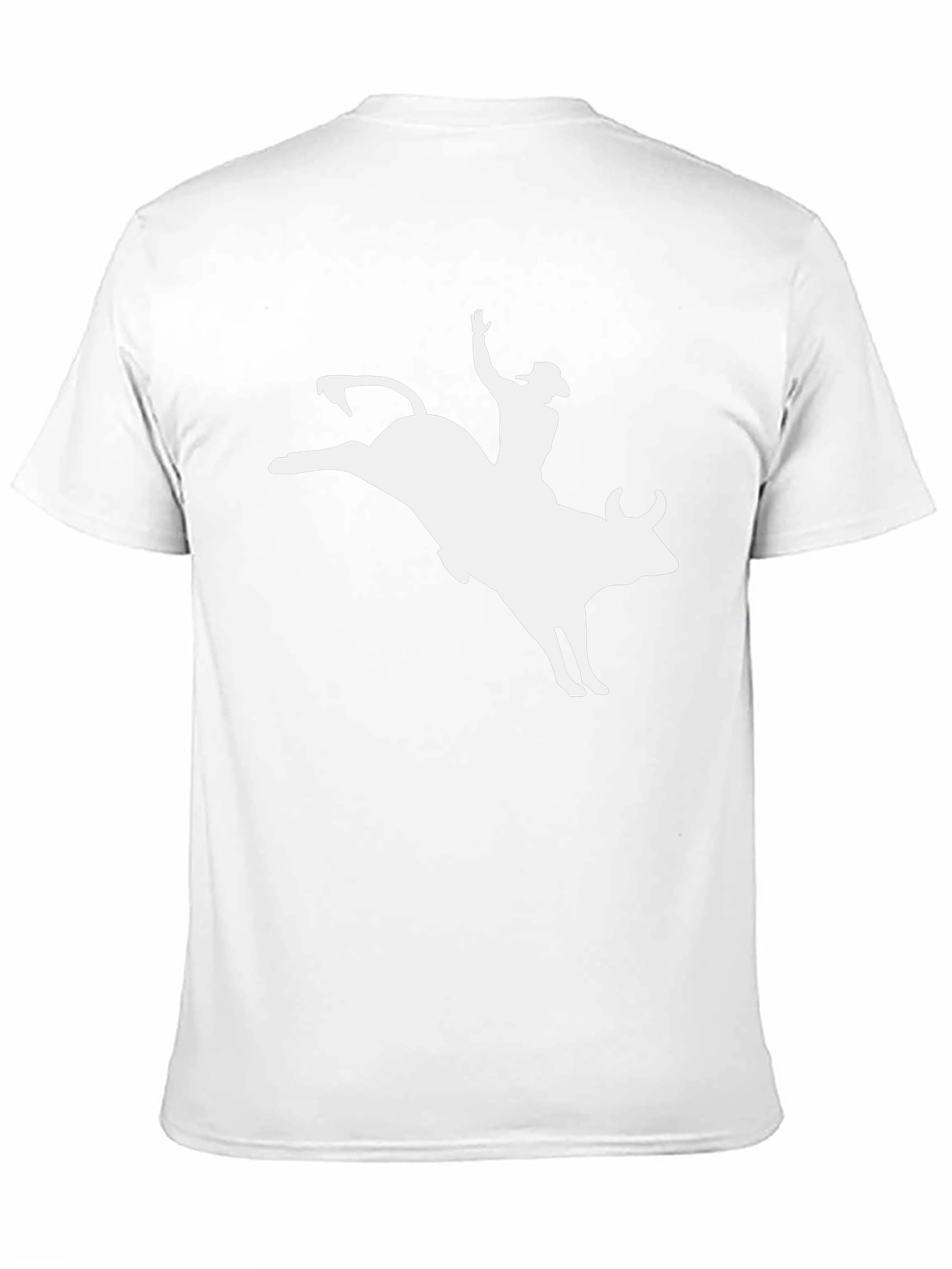 Rodeo Rider T-Shirt - Black Cotton Bull Riding Tee