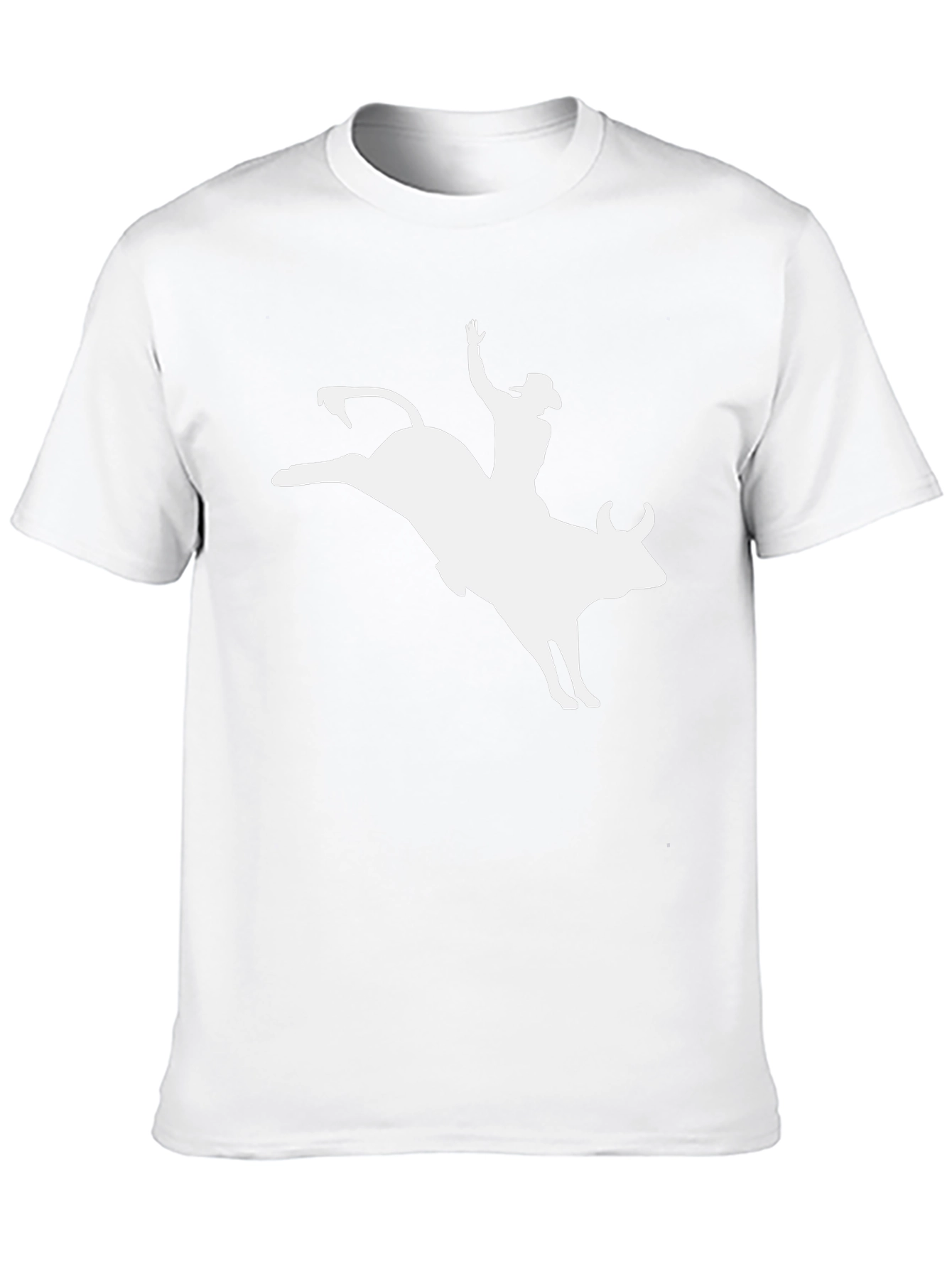 Rodeo Rider T-Shirt - Black Cotton Bull Riding Tee