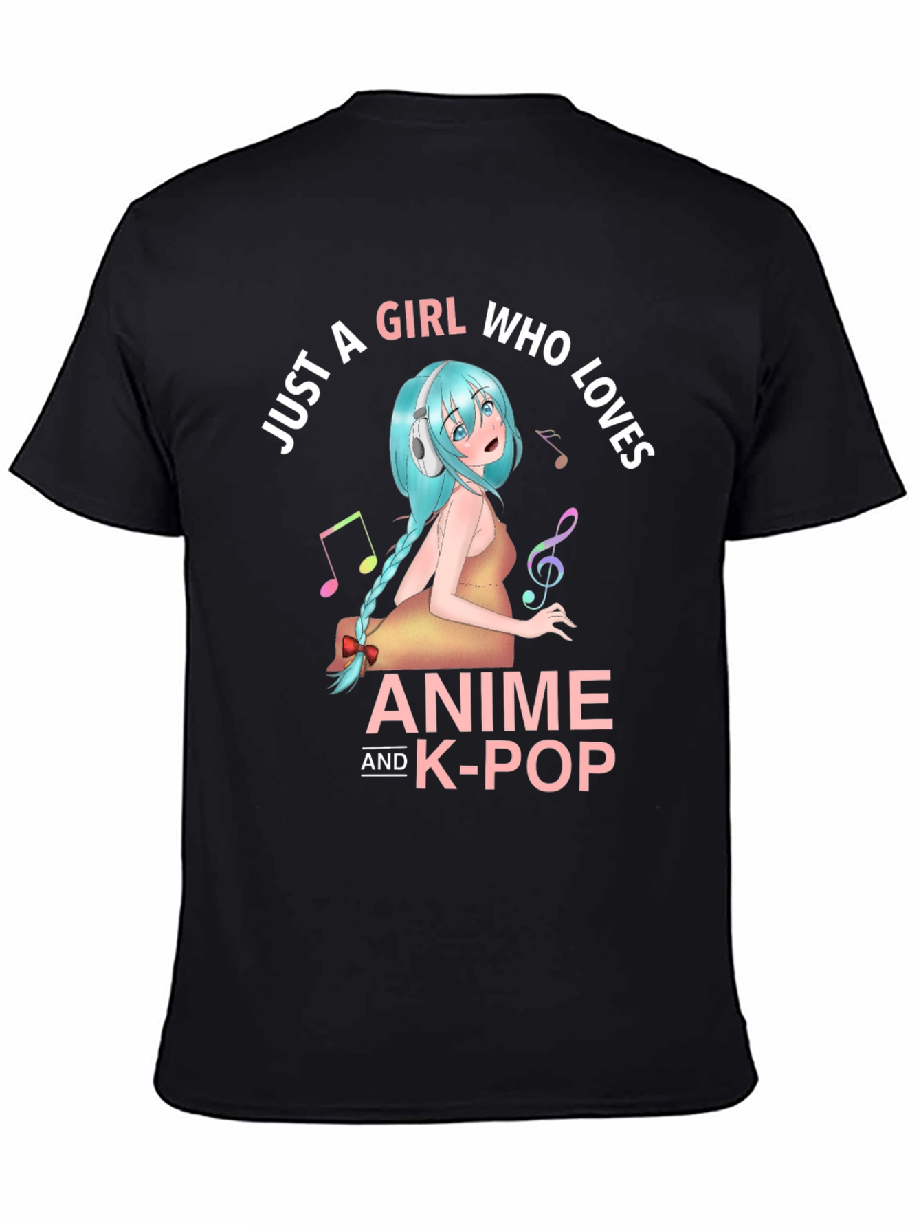 Anime & K-Pop Girl T-Shirt - Music Lover Tee