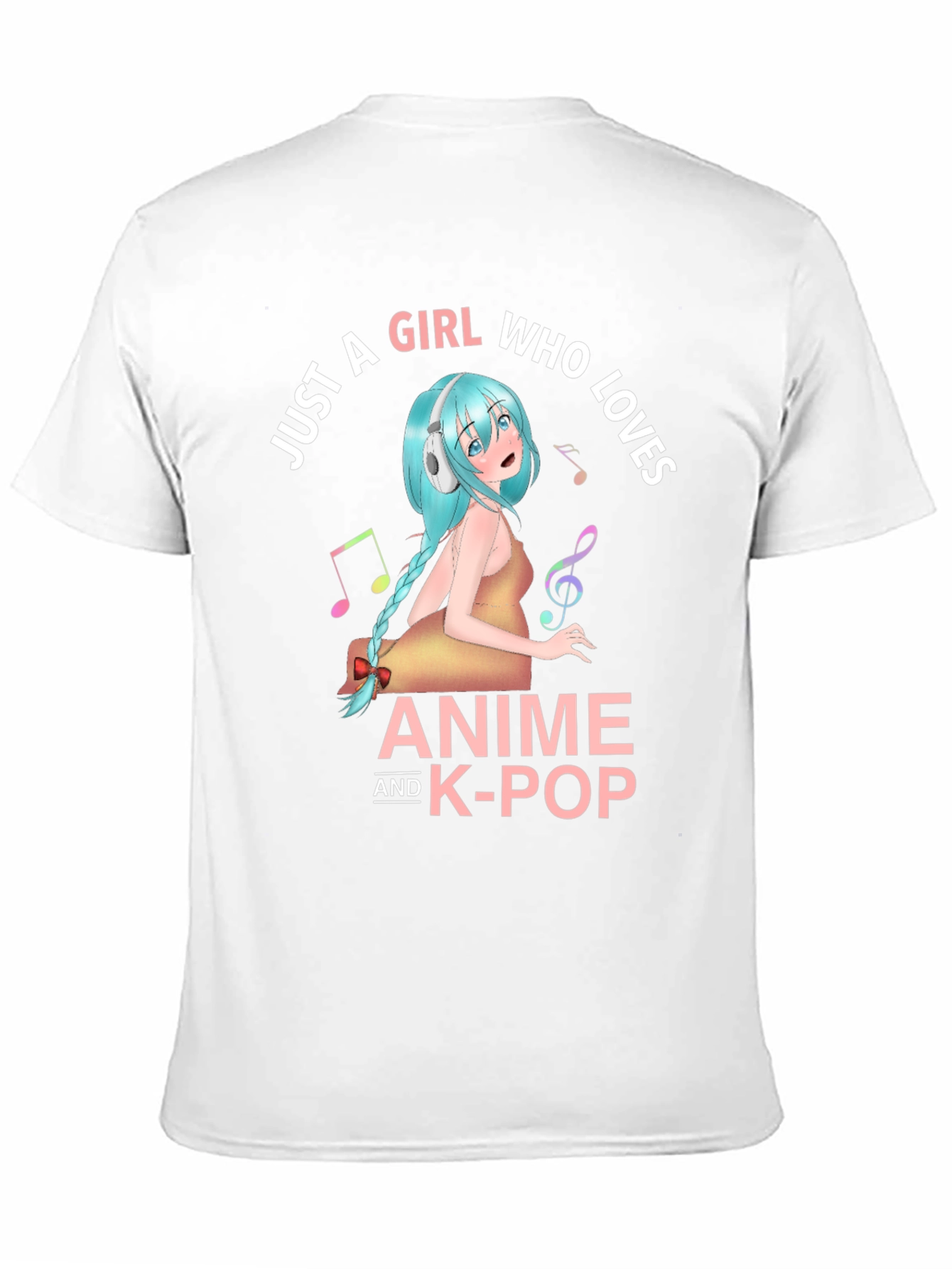 Anime & K-Pop Girl T-Shirt - Music Lover Tee