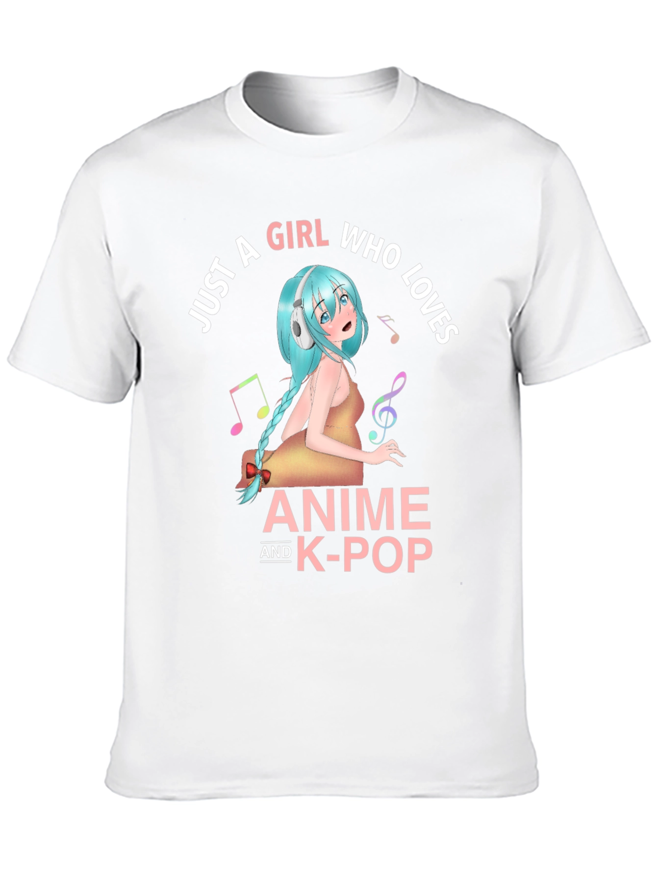 Anime & K-Pop Girl T-Shirt - Music Lover Tee