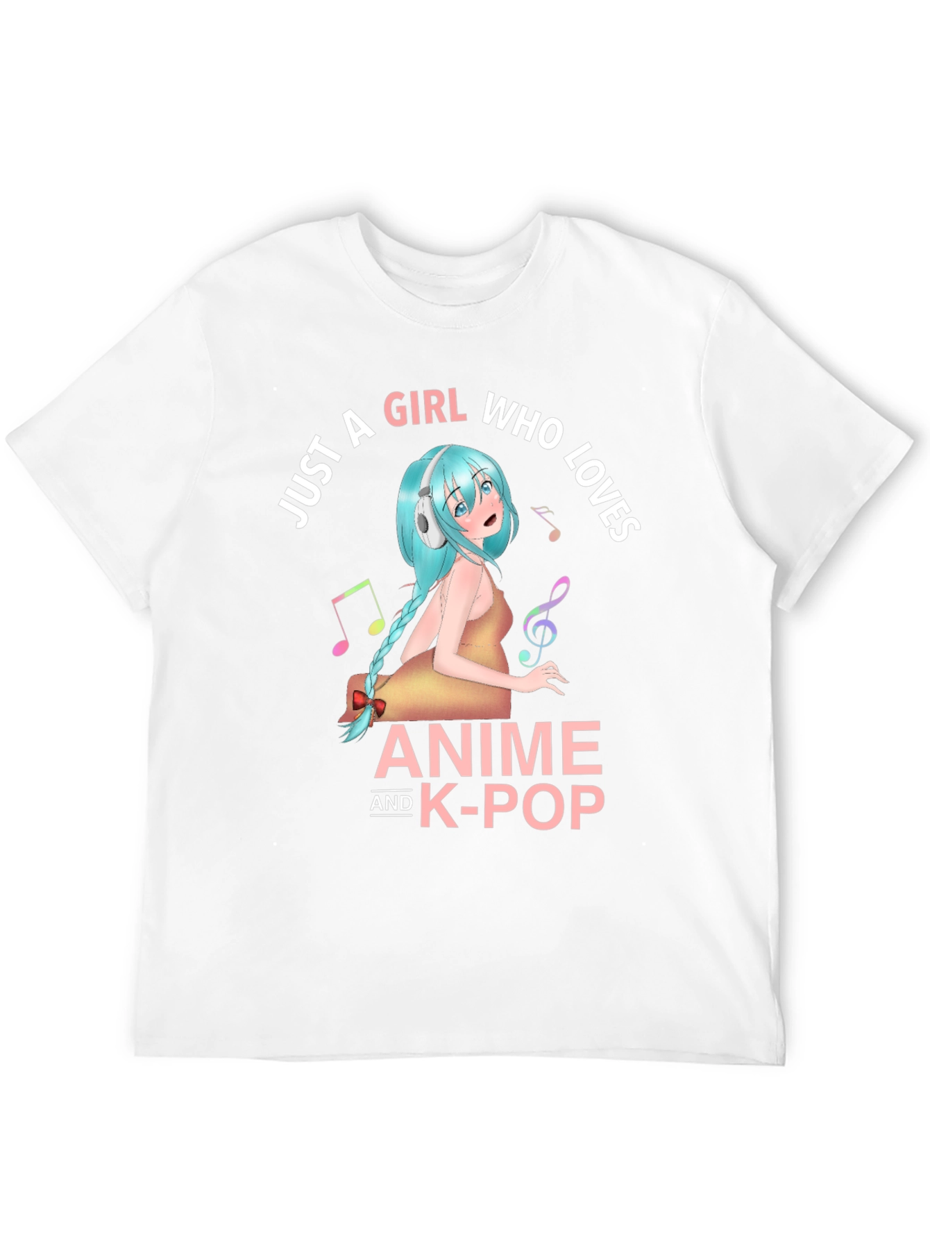 Anime & K-Pop Girl T-Shirt - Music Lover Tee