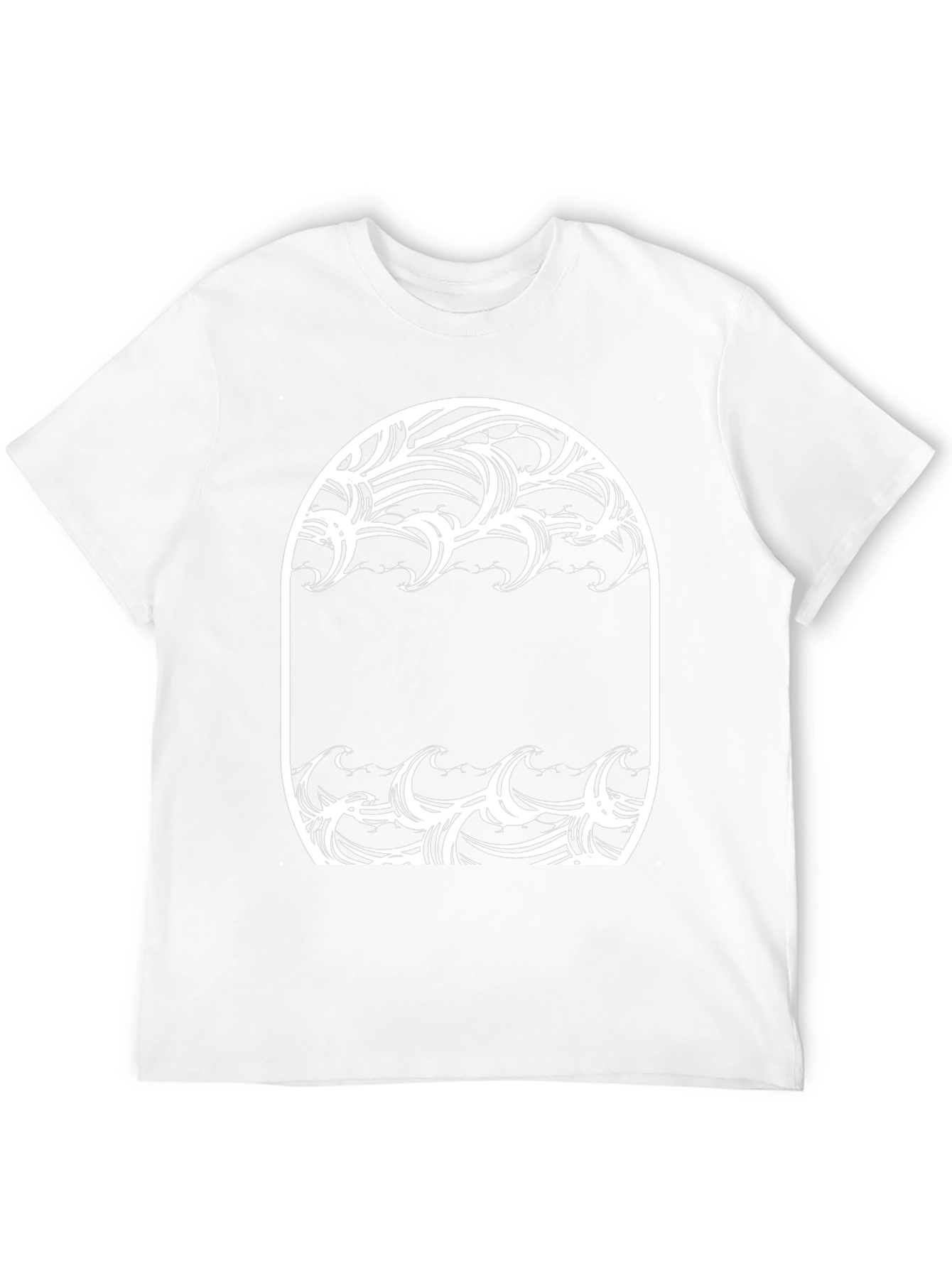 Ocean Wave Graphic Tee - Black