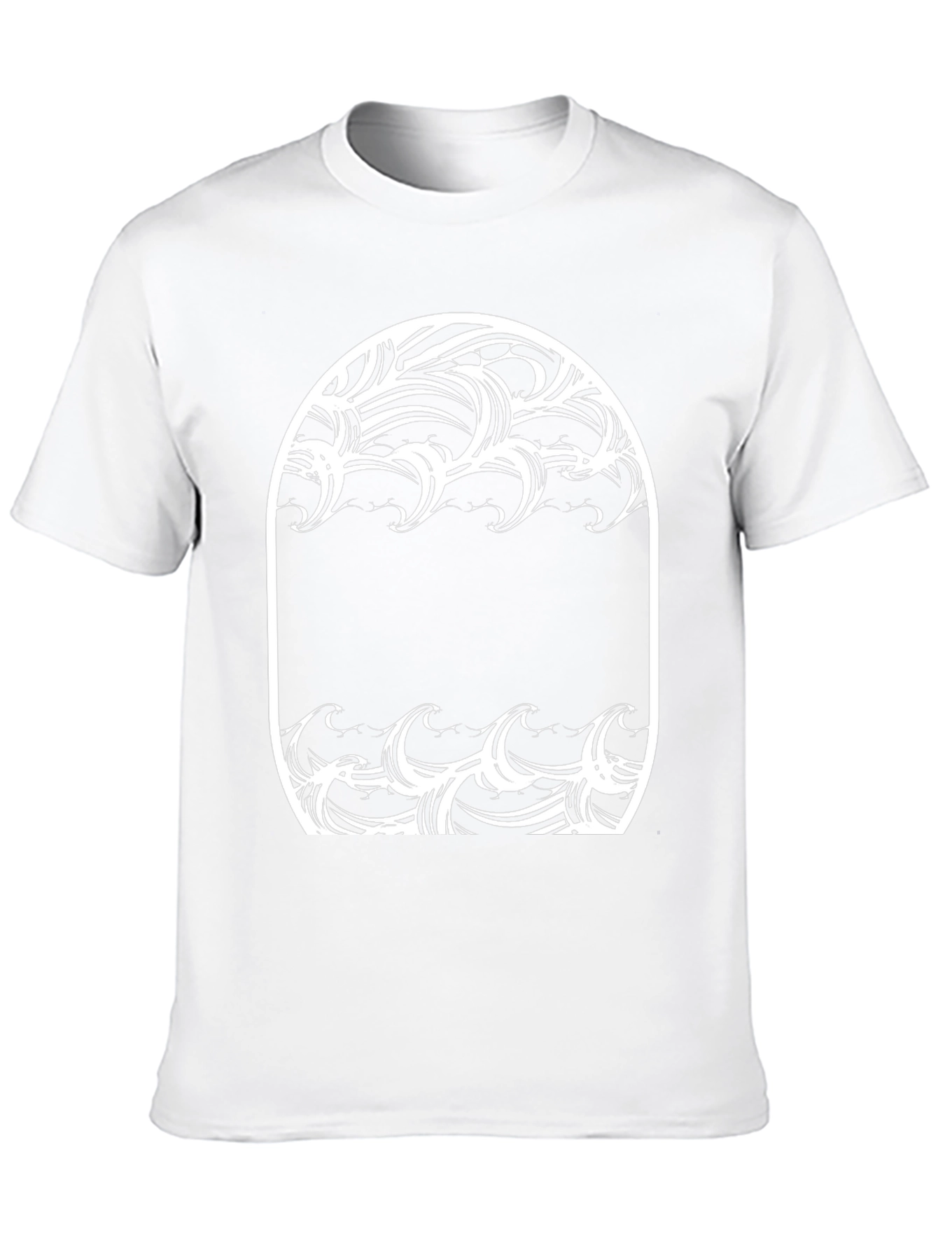 Ocean Wave Graphic Tee - Black