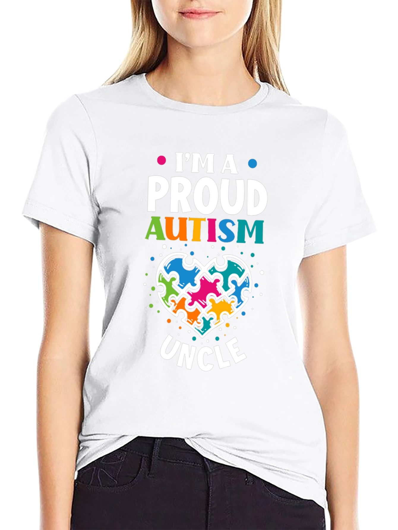 Proud Autism Uncle T-Shirt