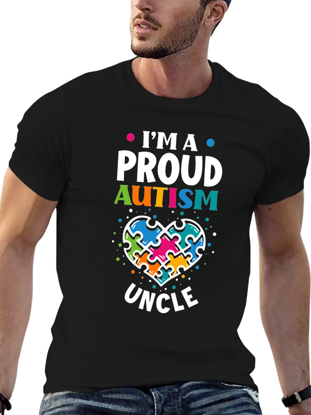 Proud Autism Uncle T-Shirt