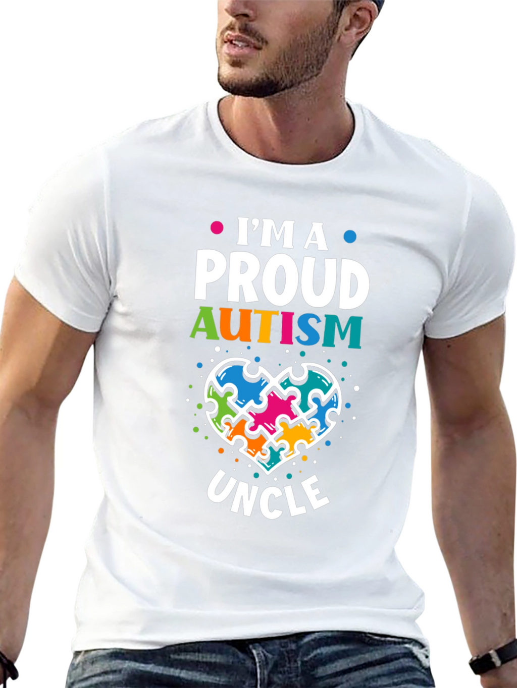 Proud Autism Uncle T-Shirt
