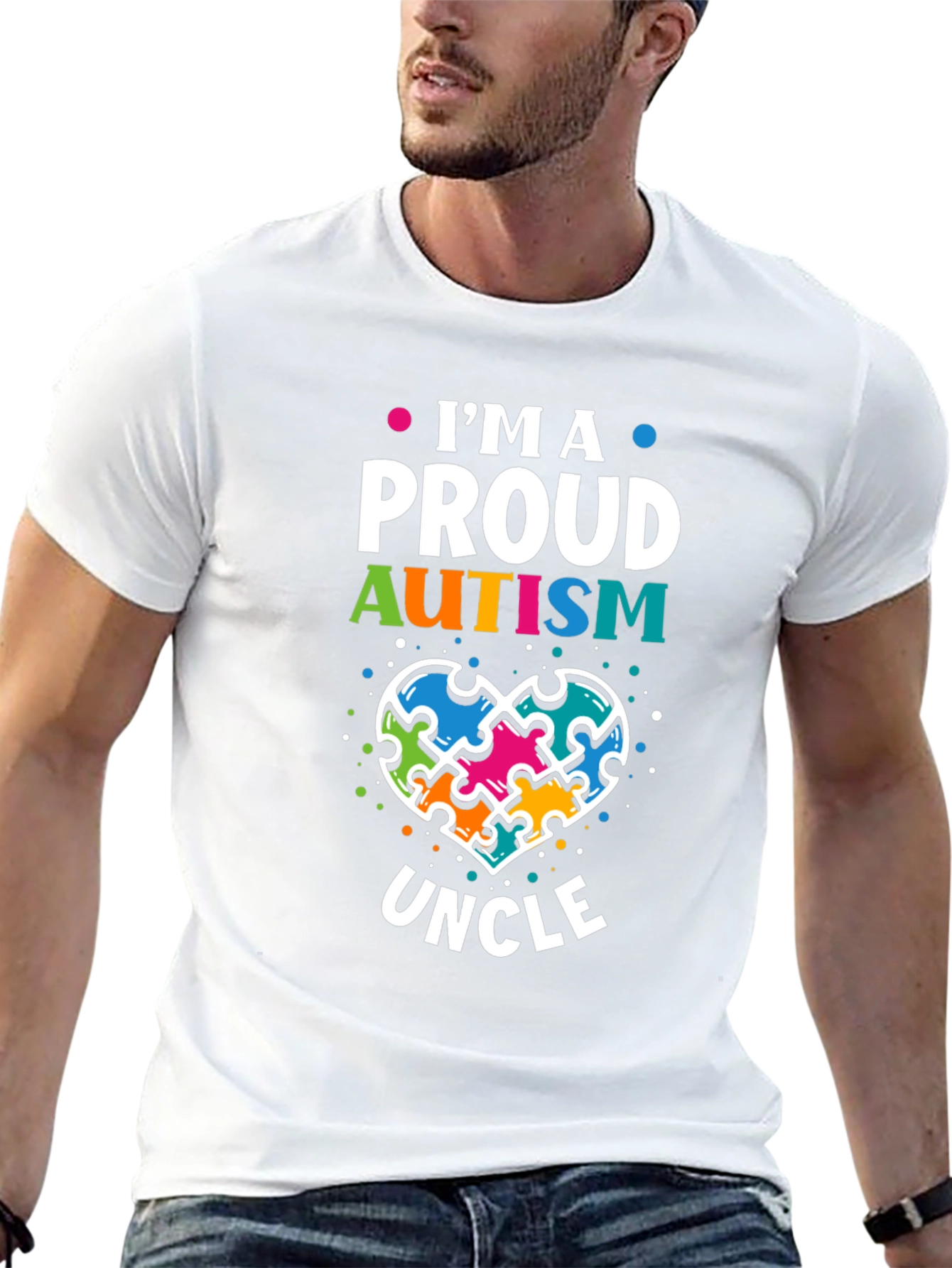 Proud Autism Uncle T-Shirt