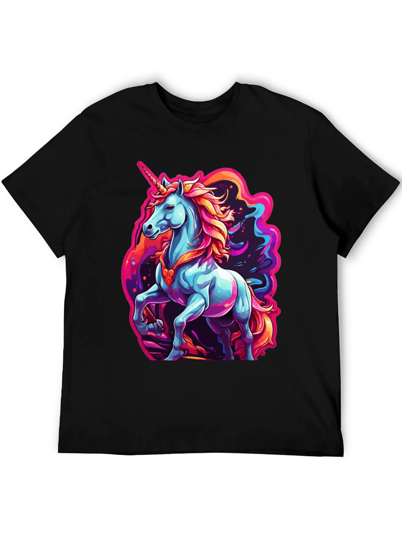 Unicorn Graphic T-Shirt - Colorful Fantasy Tee