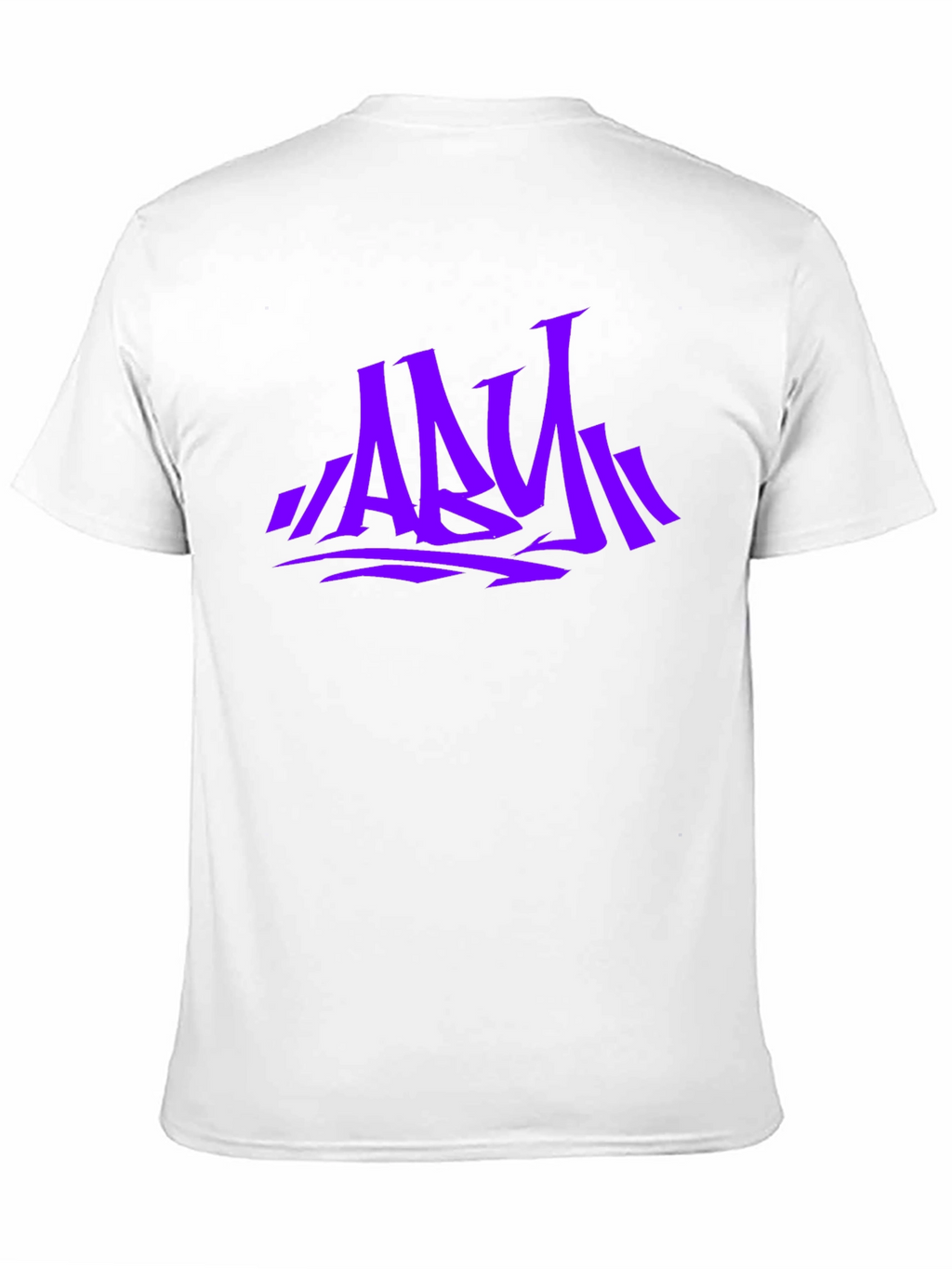 Stylish Graphic Print Mens T-Shirt - Purple ABY Design