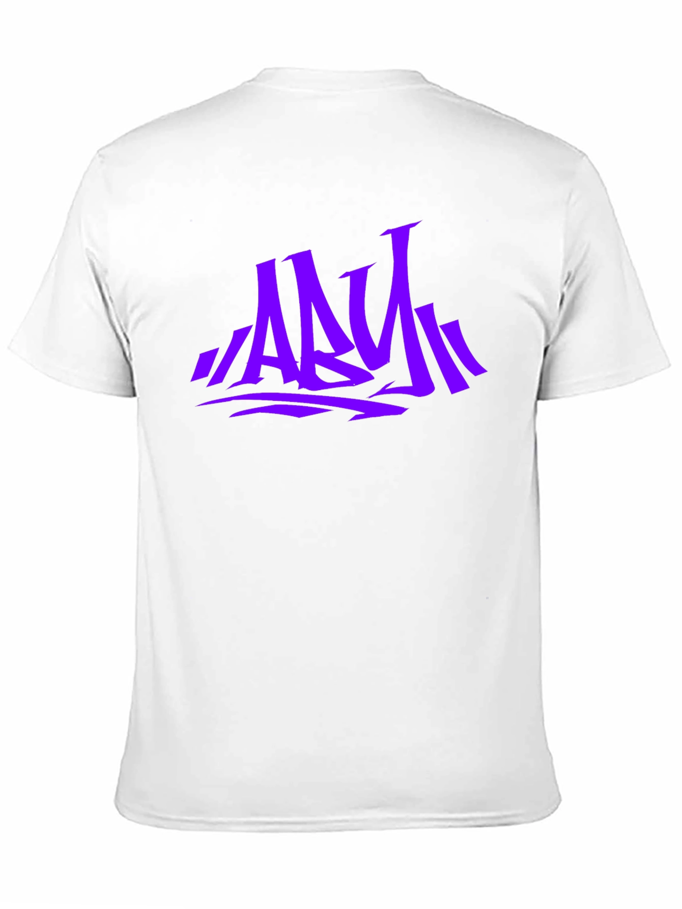 Stylish Graphic Print Mens T-Shirt - Purple ABY Design