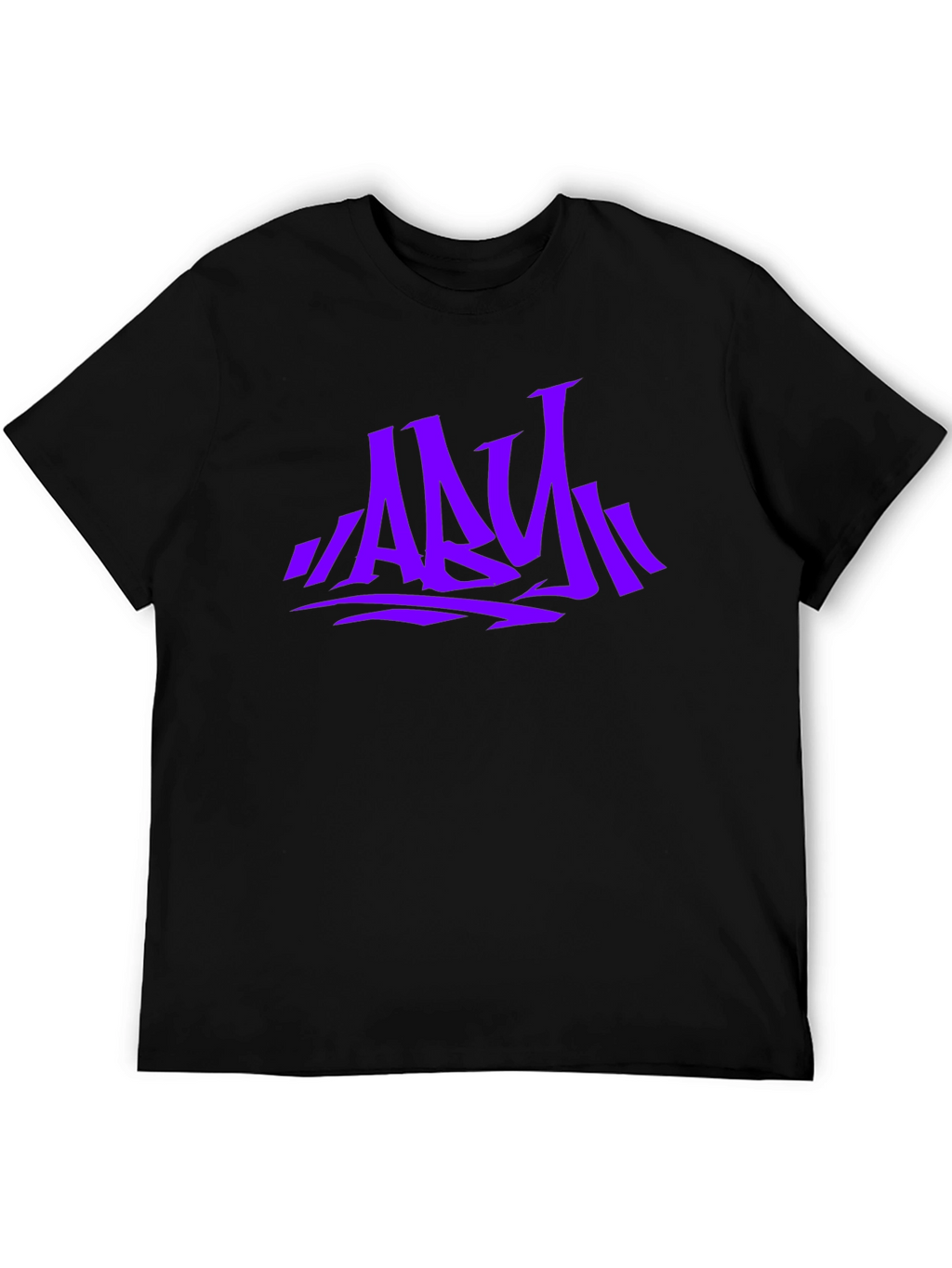Stylish Graphic Print Mens T-Shirt - Purple ABY Design