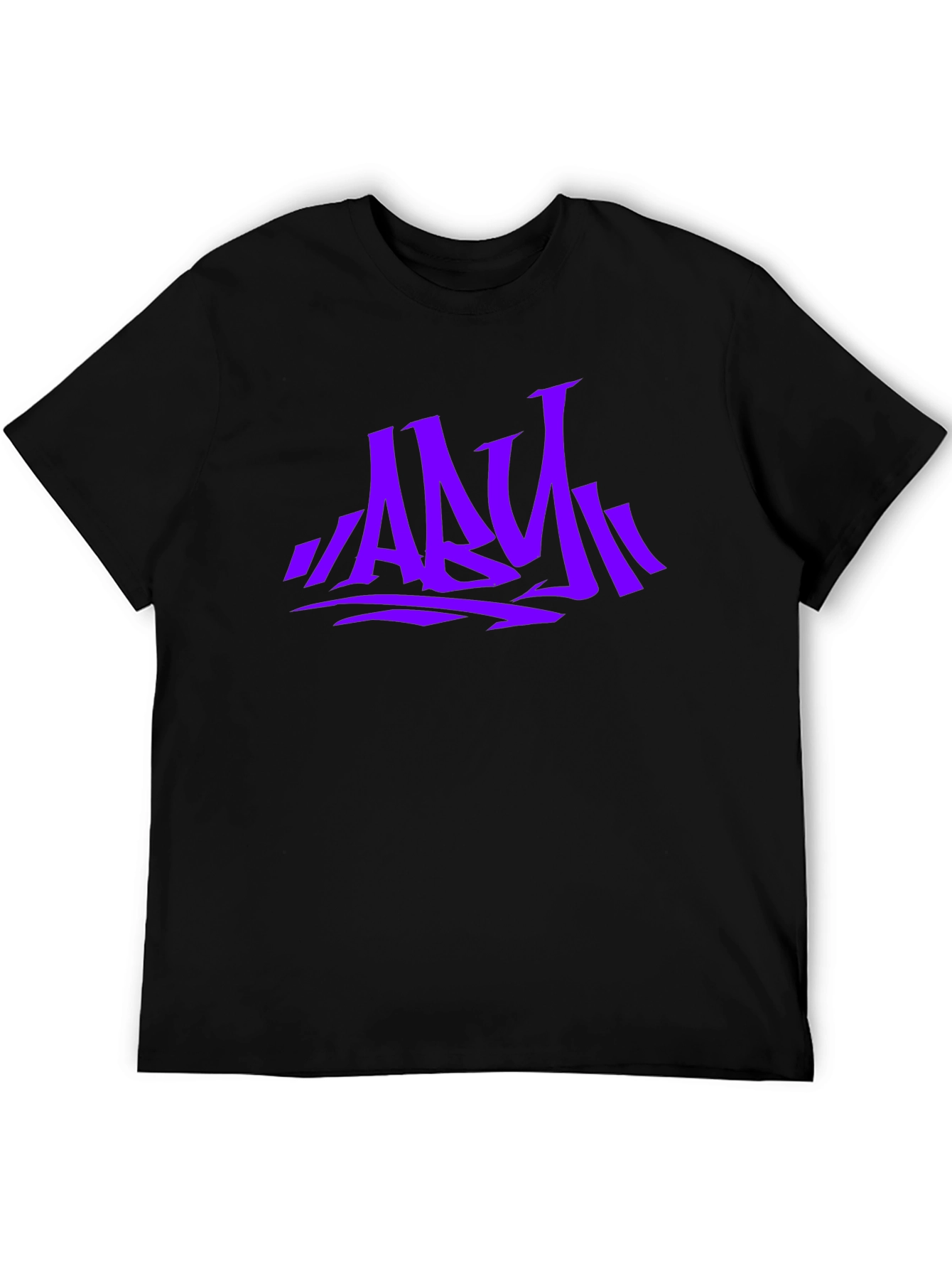 Stylish Graphic Print Mens T-Shirt - Purple ABY Design