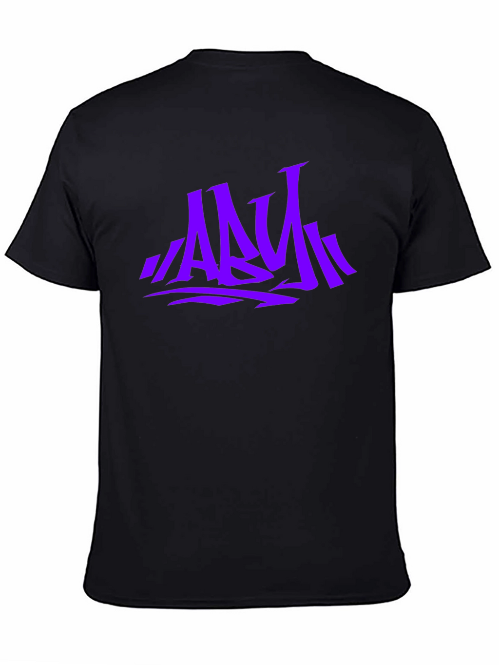 Stylish Graphic Print Mens T-Shirt - Purple ABY Design