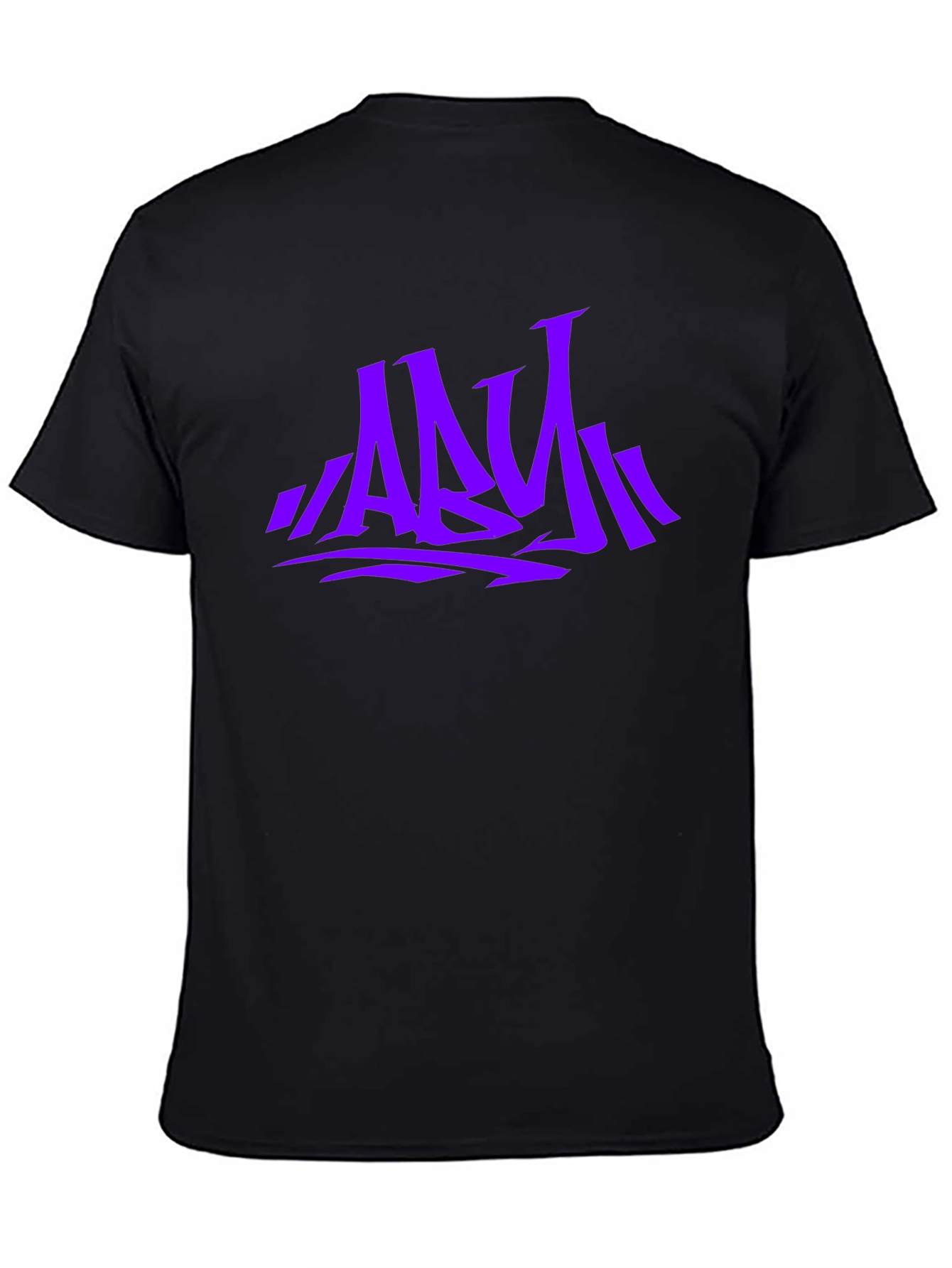 Stylish Graphic Print Mens T-Shirt - Purple ABY Design