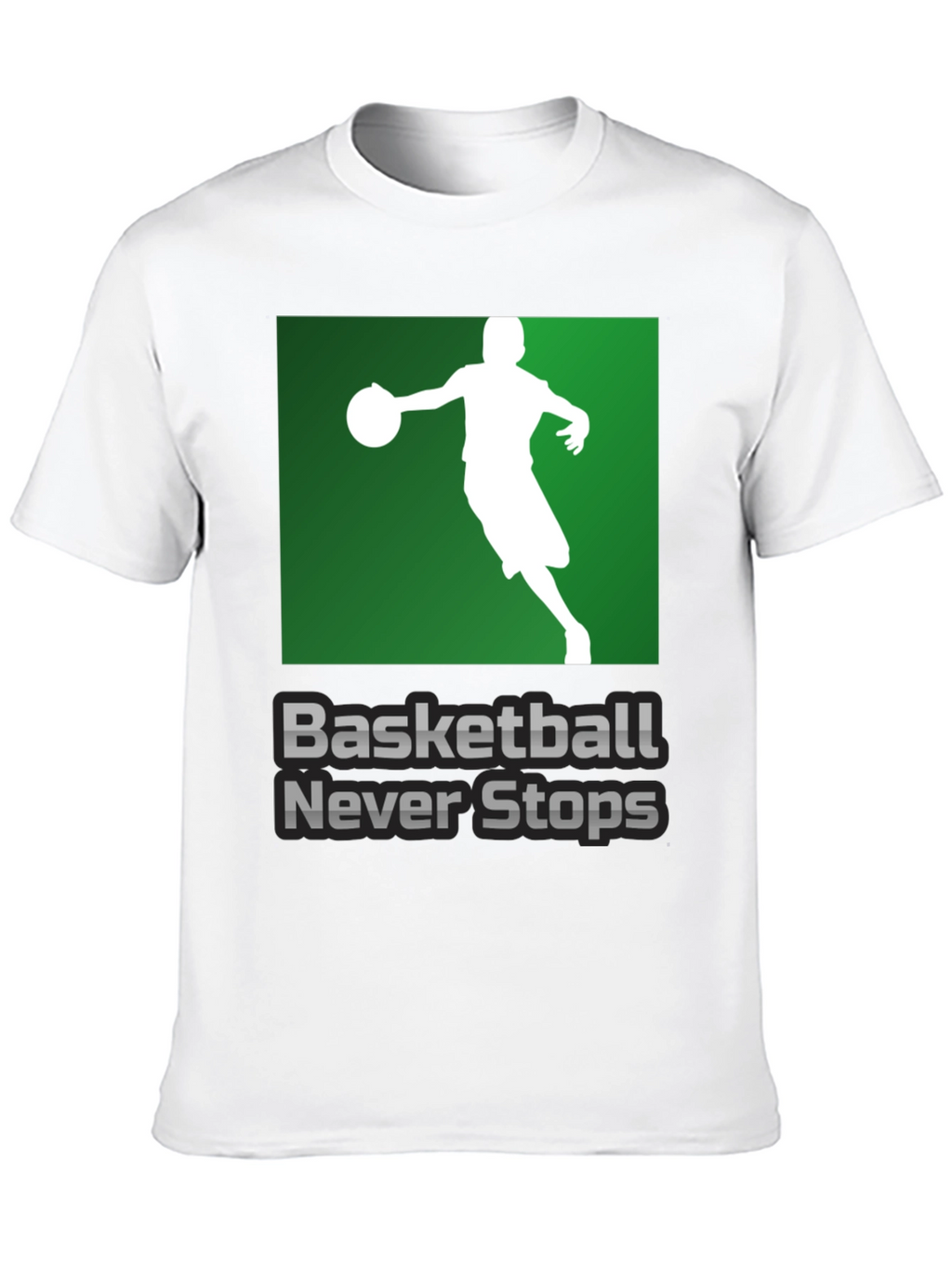 Basketball Never Stops Graphic T-Shirt