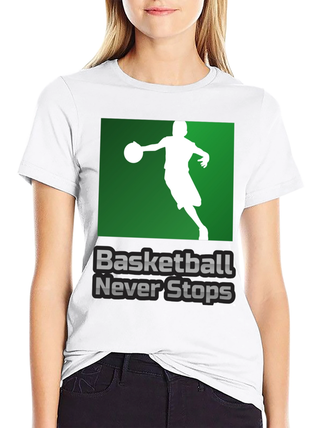 Basketball Never Stops Graphic T-Shirt