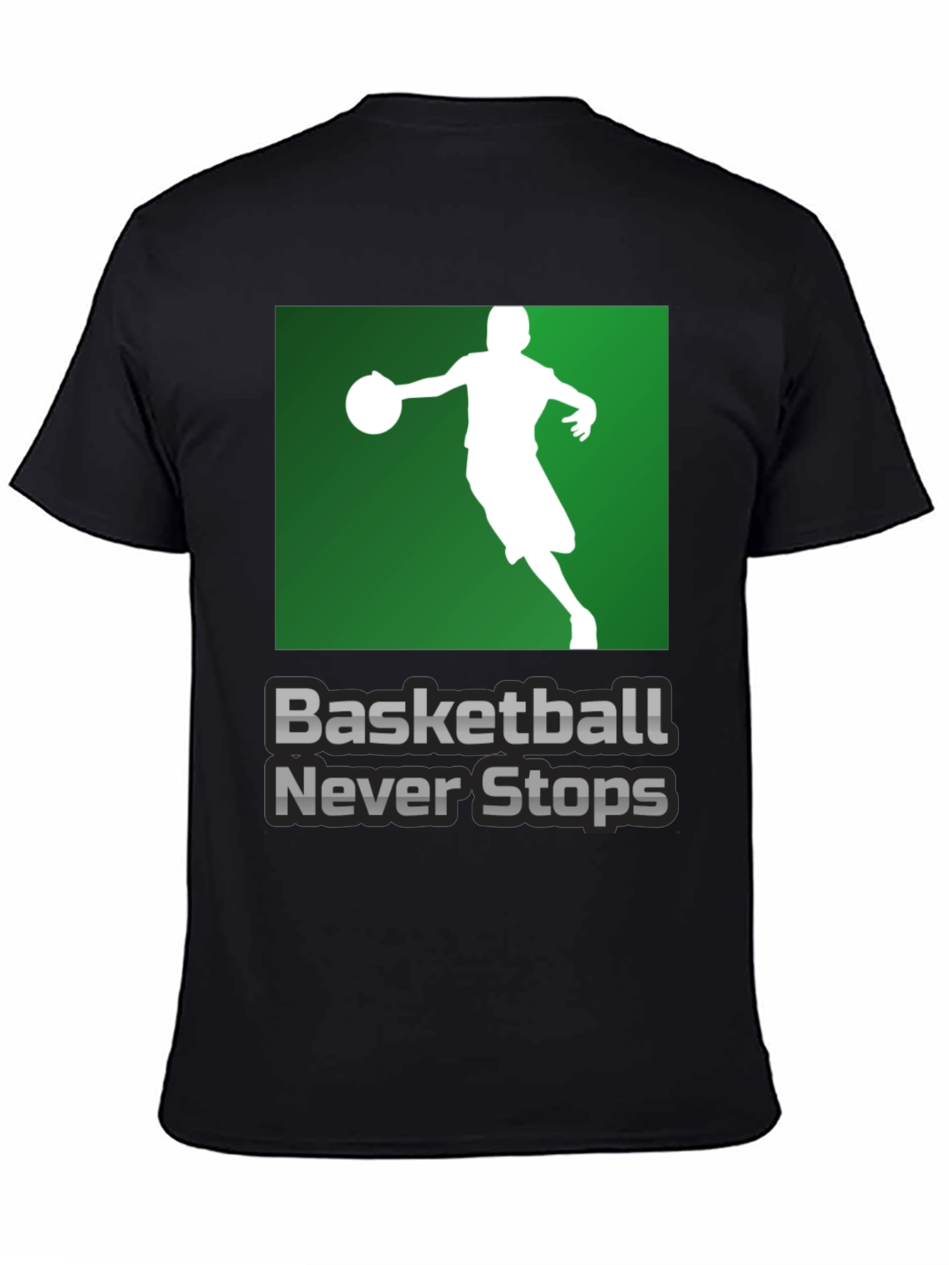 Basketball Never Stops Graphic T-Shirt