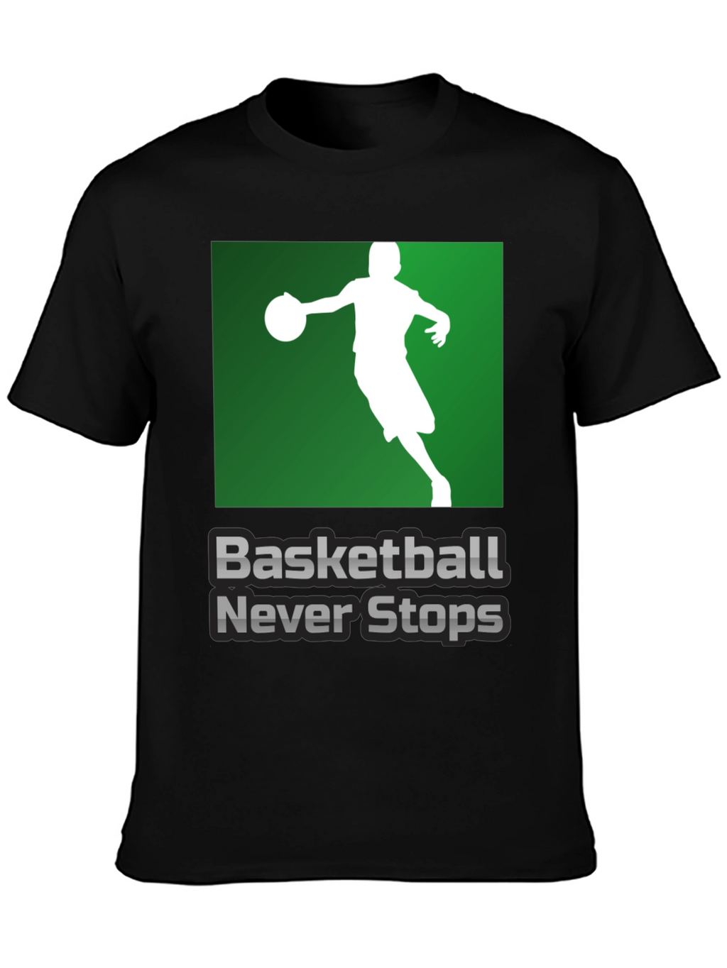 Basketball Never Stops Graphic T-Shirt