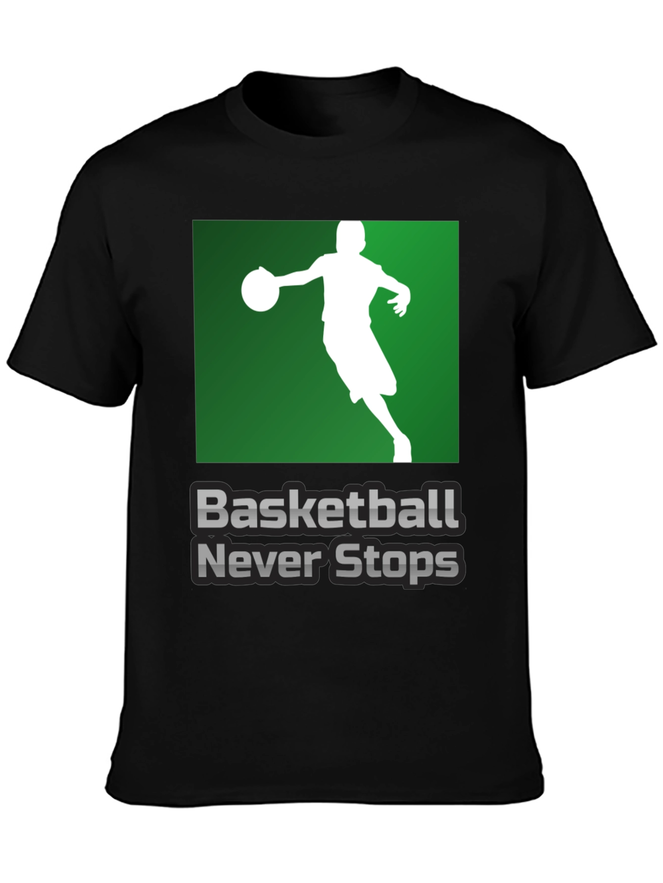 Basketball Never Stops Graphic T-Shirt