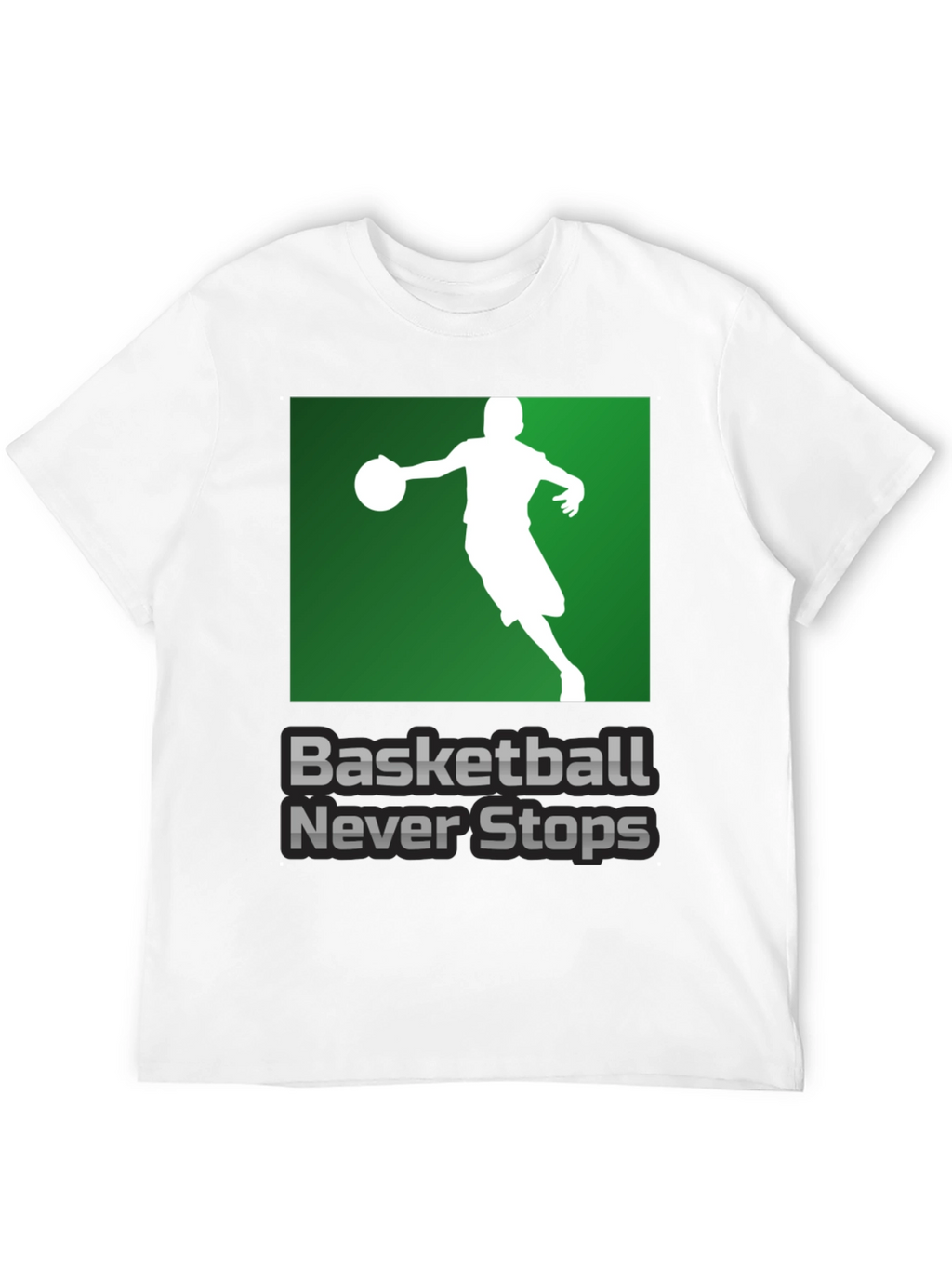 Basketball Never Stops Graphic T-Shirt