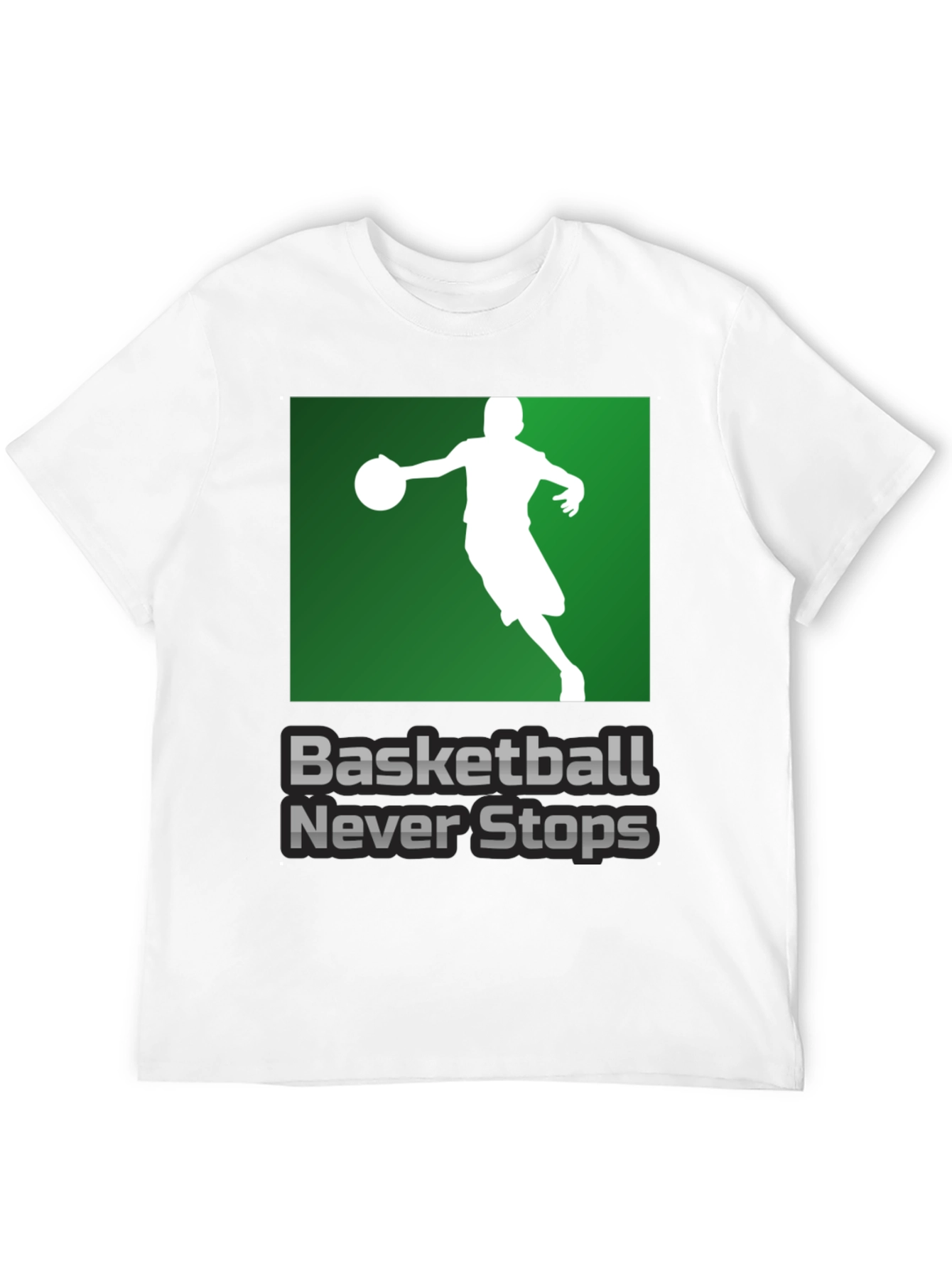 Basketball Never Stops Graphic T-Shirt