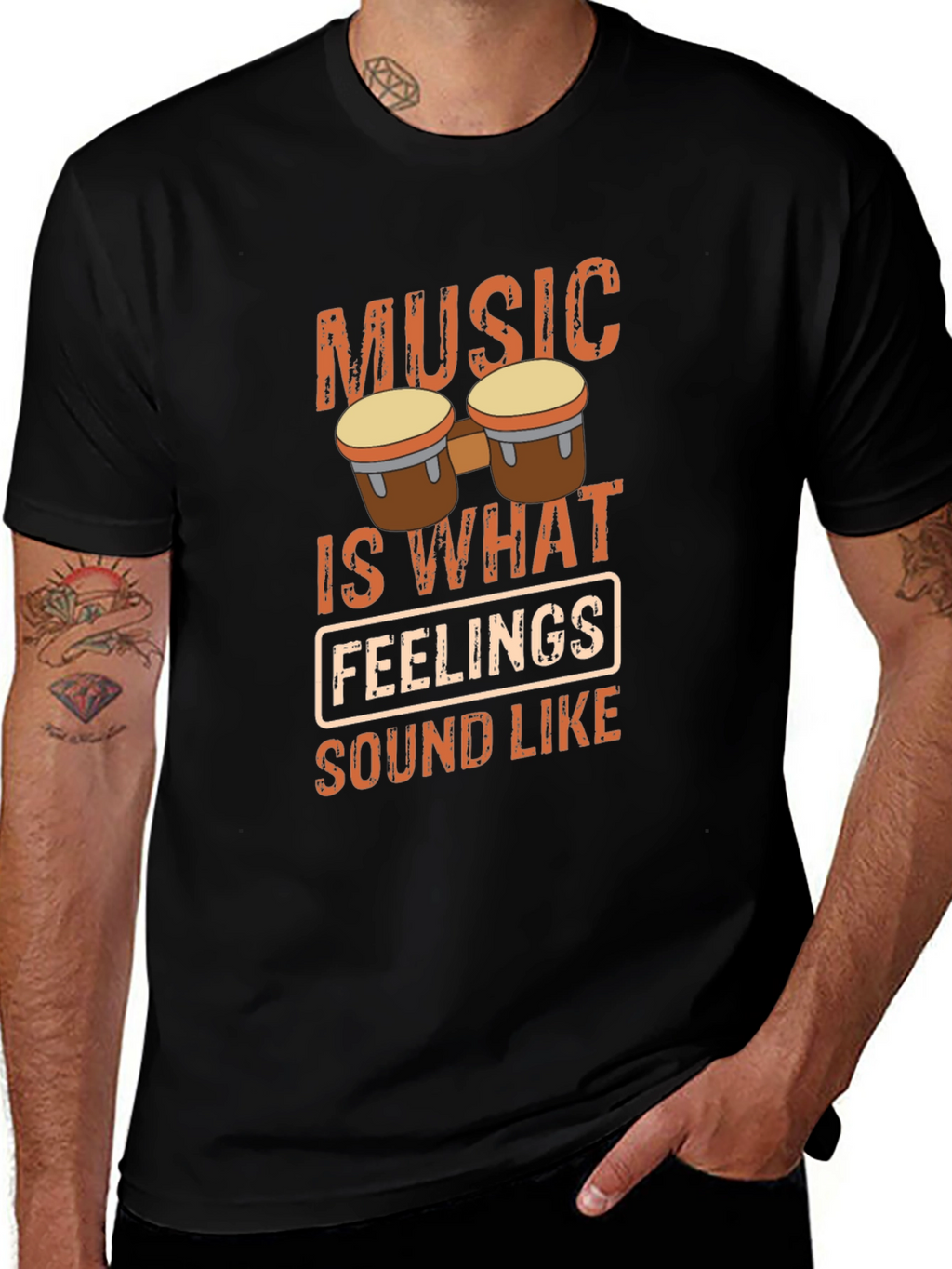 Music is What Feelings Sound Like T-Shirt