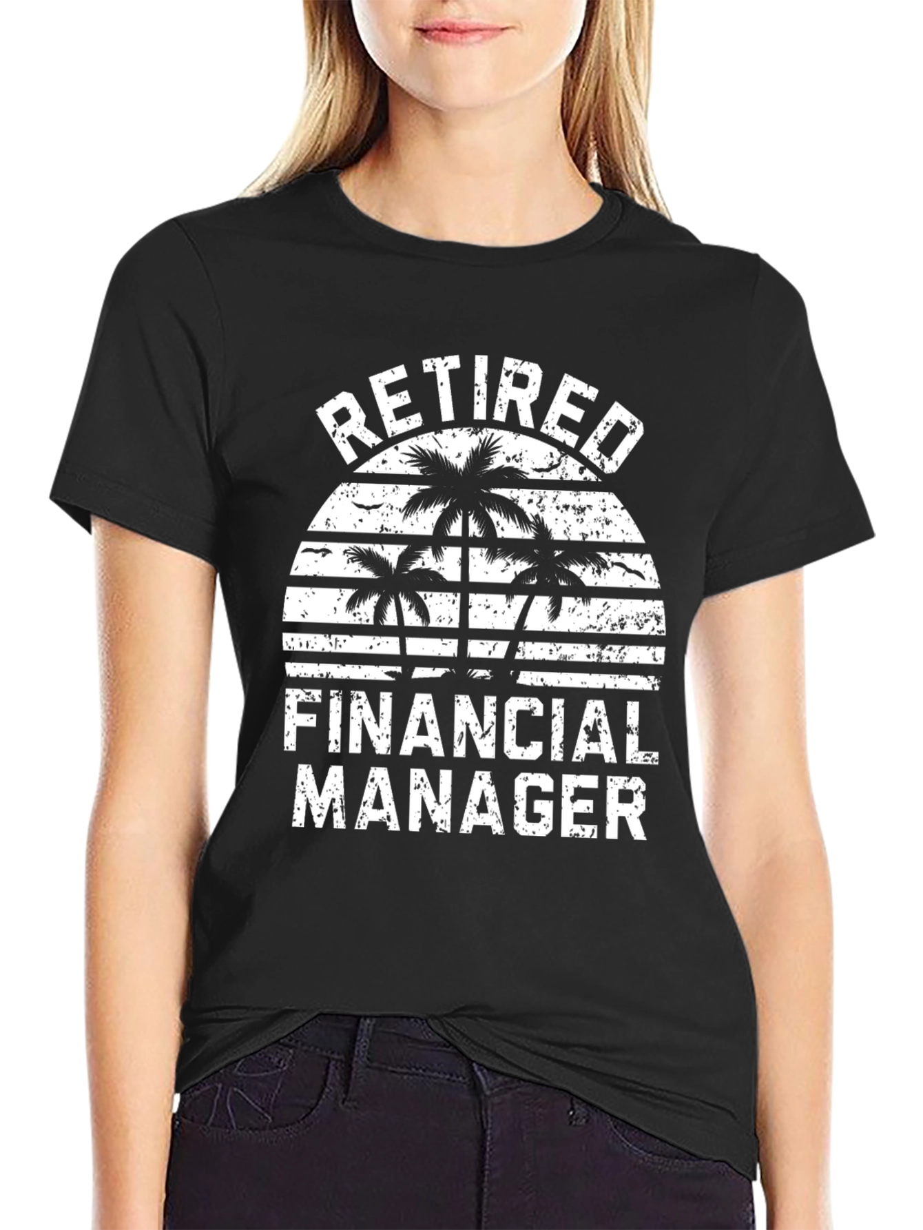 Retired Financial Manager Graphic T-Shirt