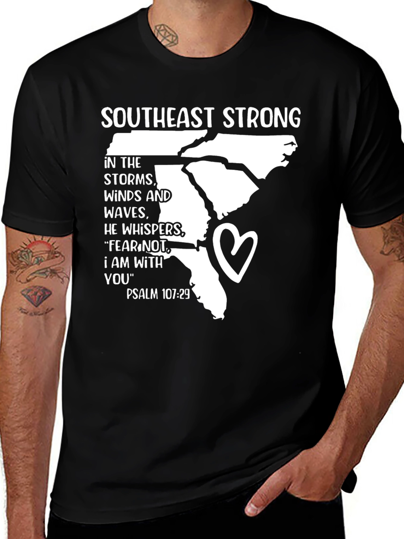 Southeast Strong Psalm 107:29 T-Shirt