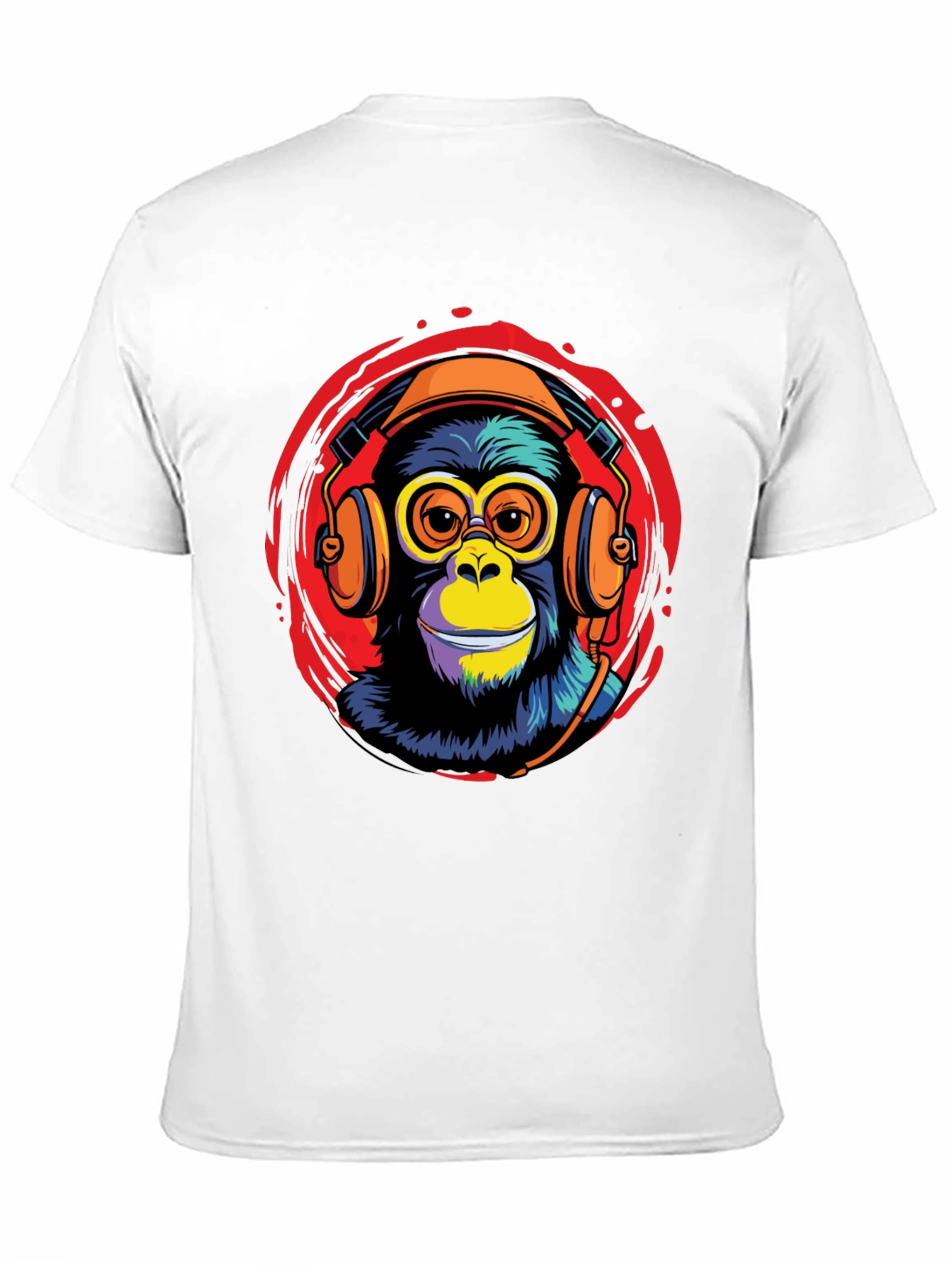 Cool Monkey DJ Graphic Tee - Black