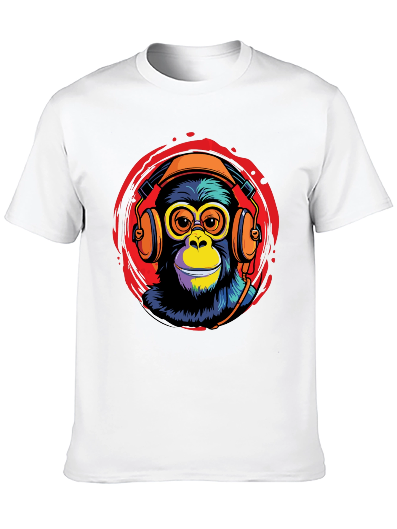 Cool Monkey DJ Graphic Tee - Black