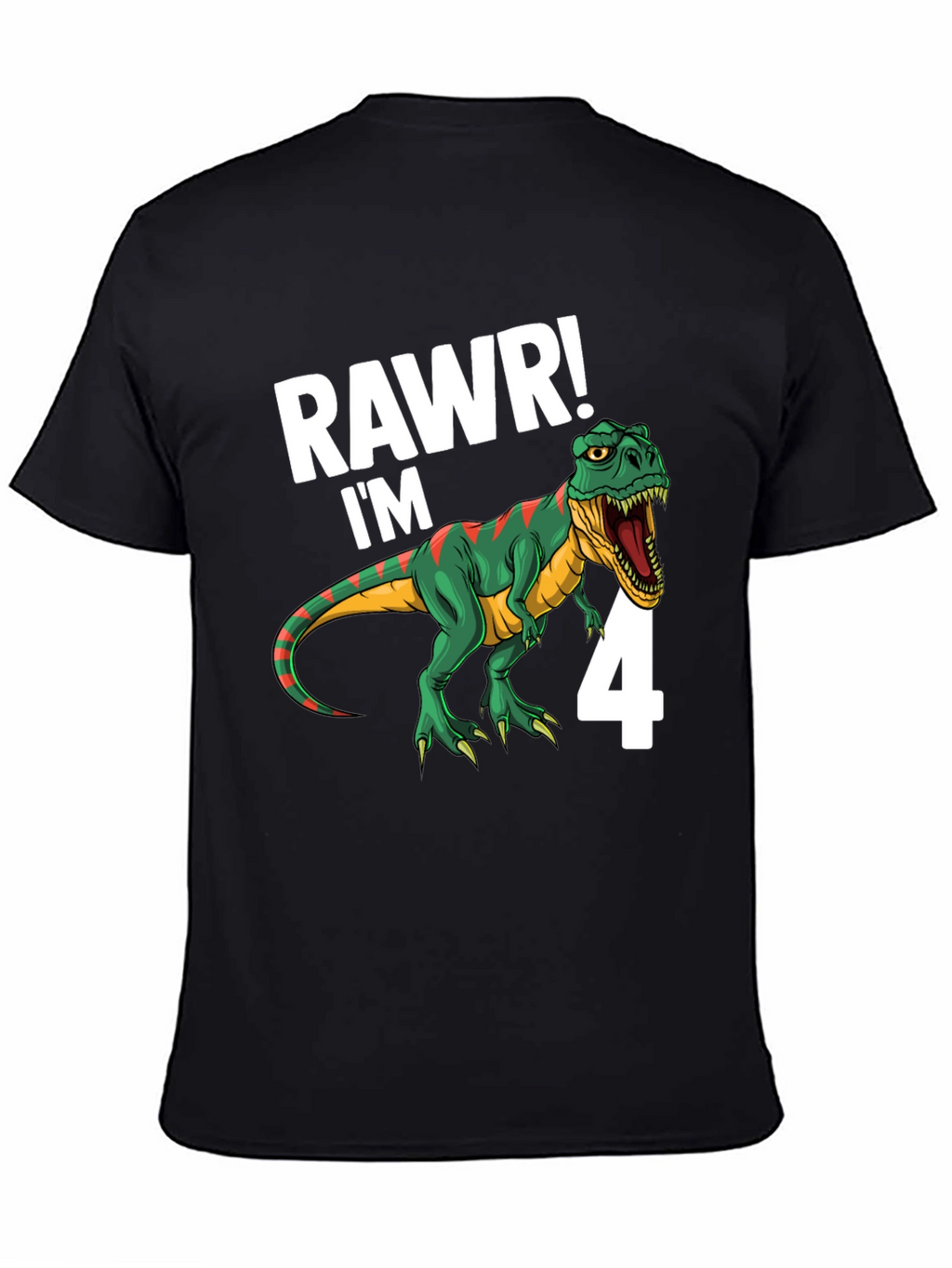 RAWR! Im 4 Dinosaur Birthday T-Shirt