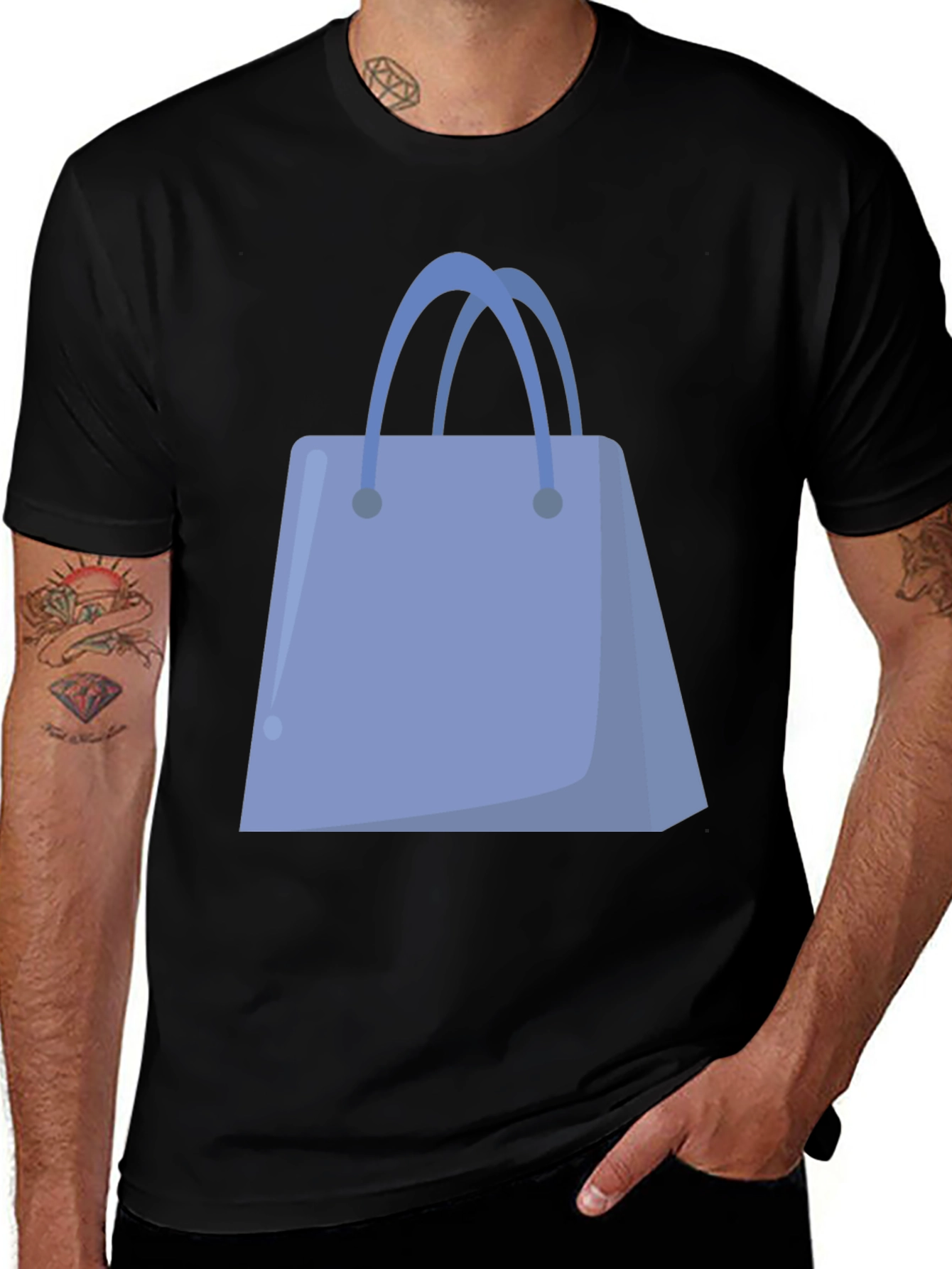 Shopping Bag Graphic Tee - Stylish & Unique Design